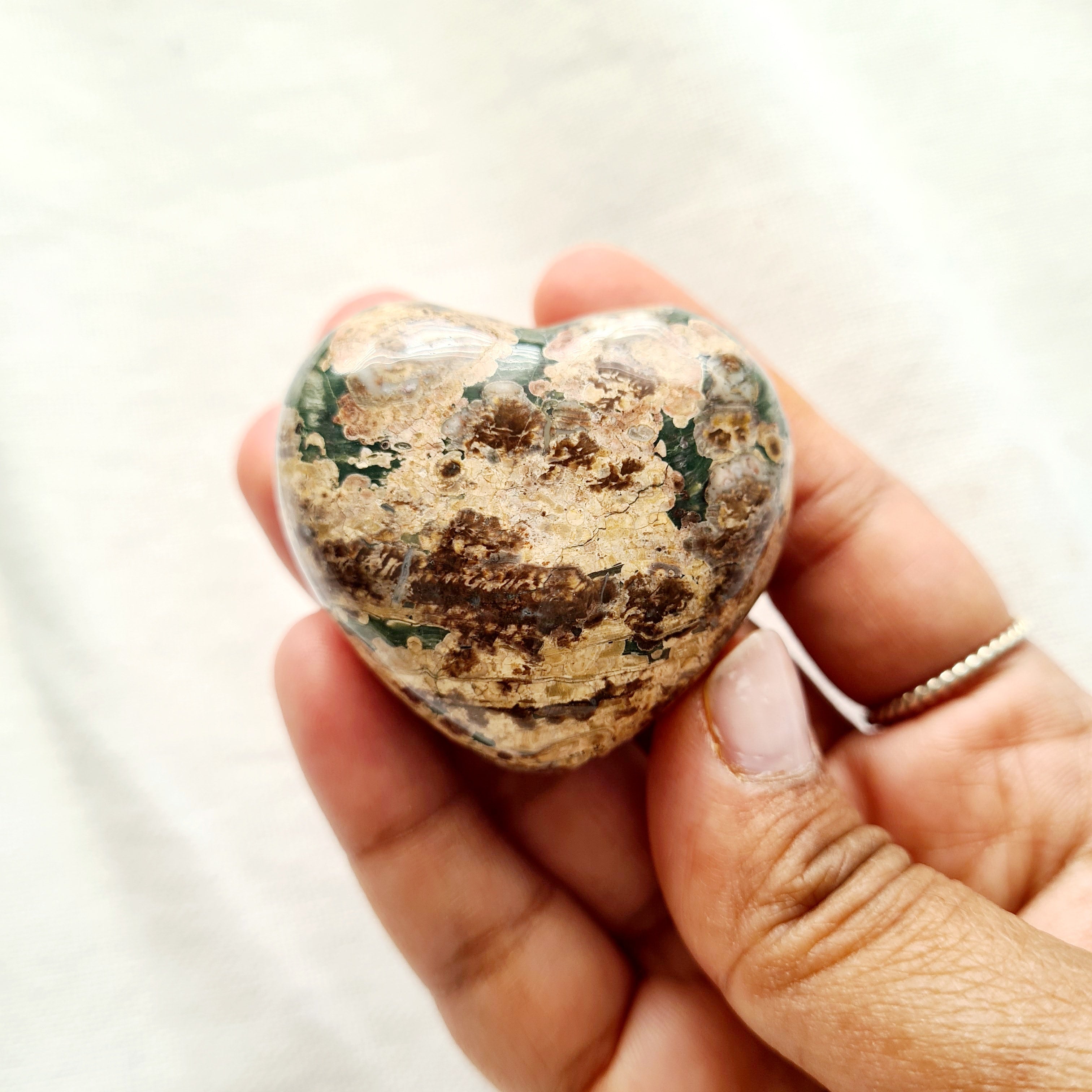 Birds Eye Jasper Heart | 1 pc | Intutively selected