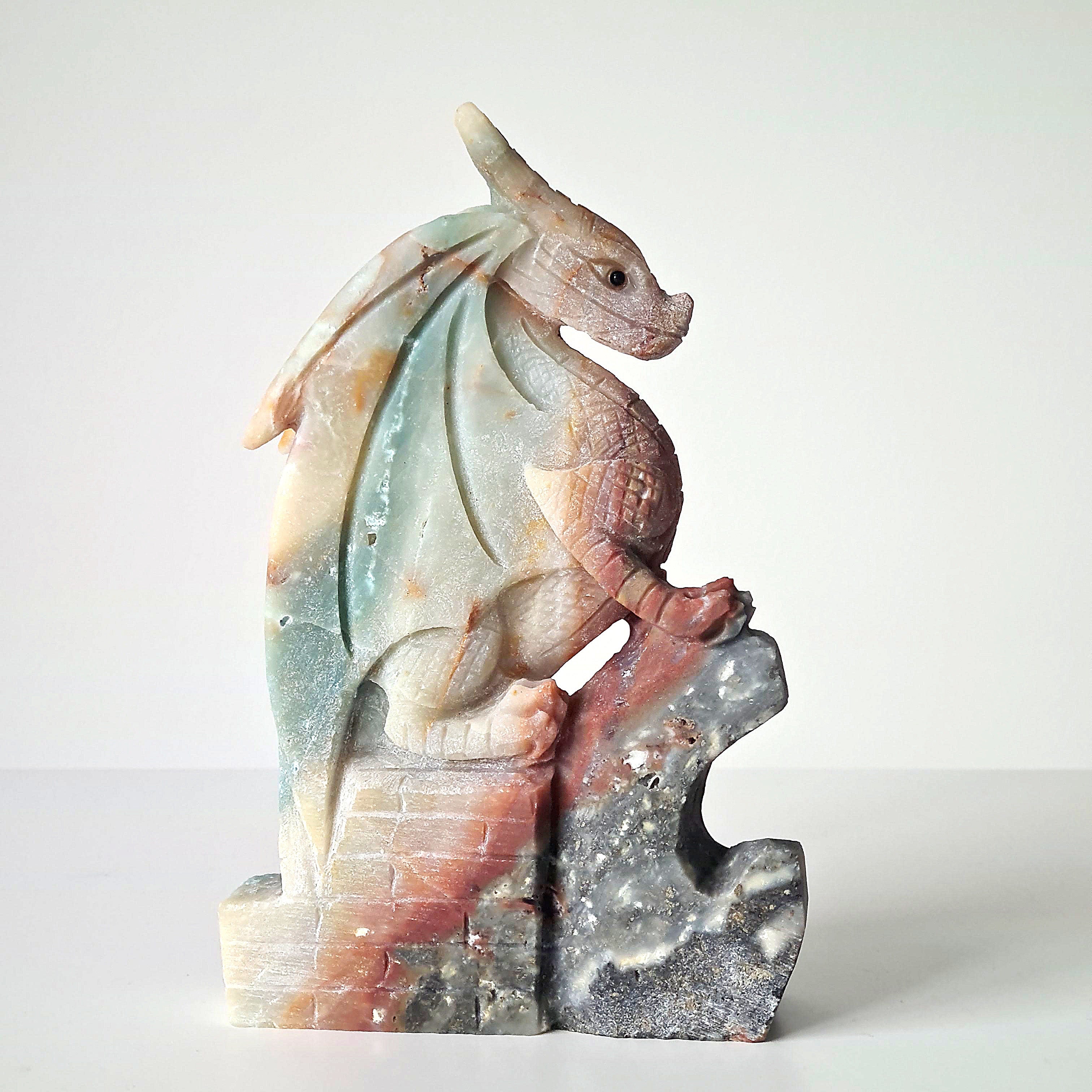 Carribean calcite with pyrite Dragon | 19 cm tall | 1.2 kg