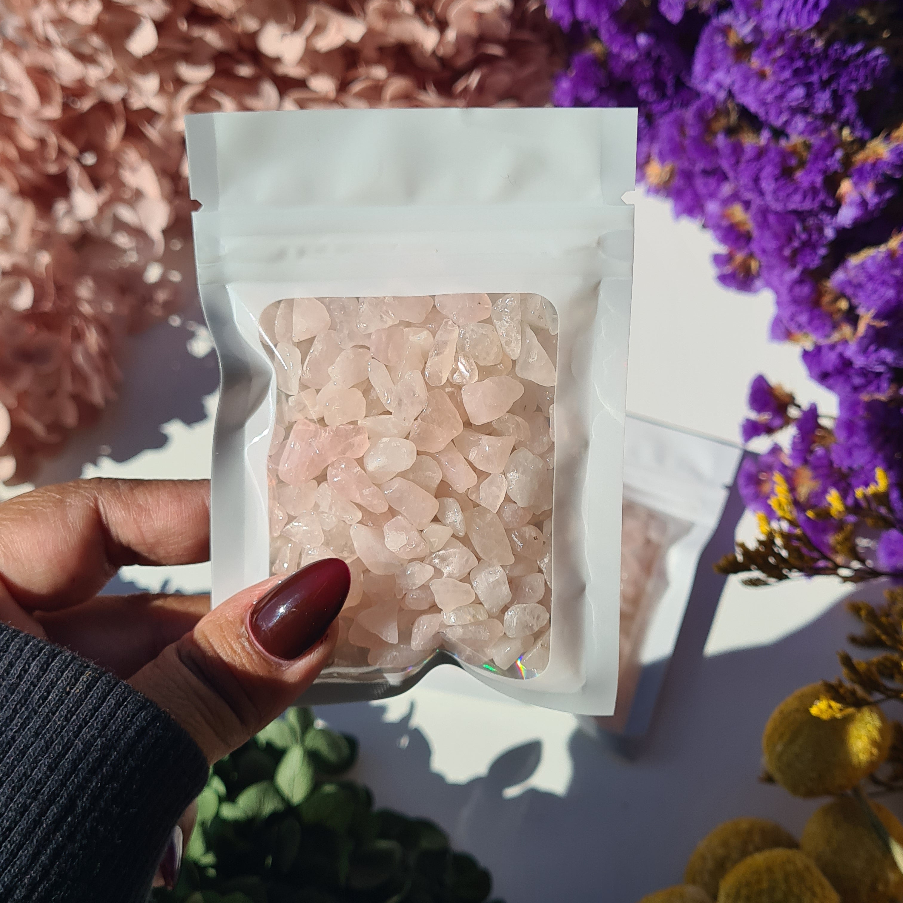Rose Quartz Crystal Chips | Gentle Love | 40 g