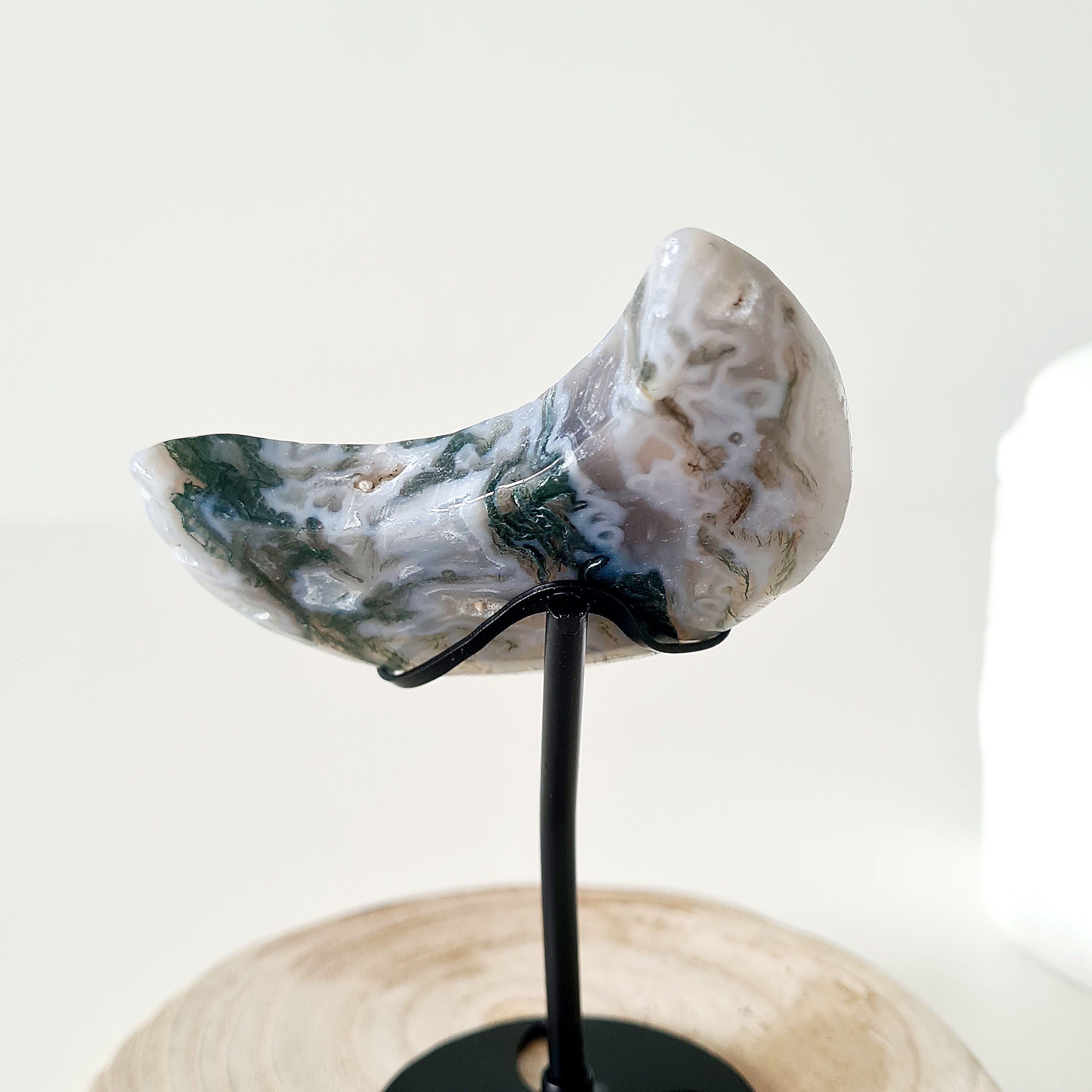 Moss Agate Luna 🌙 | 9 | Small