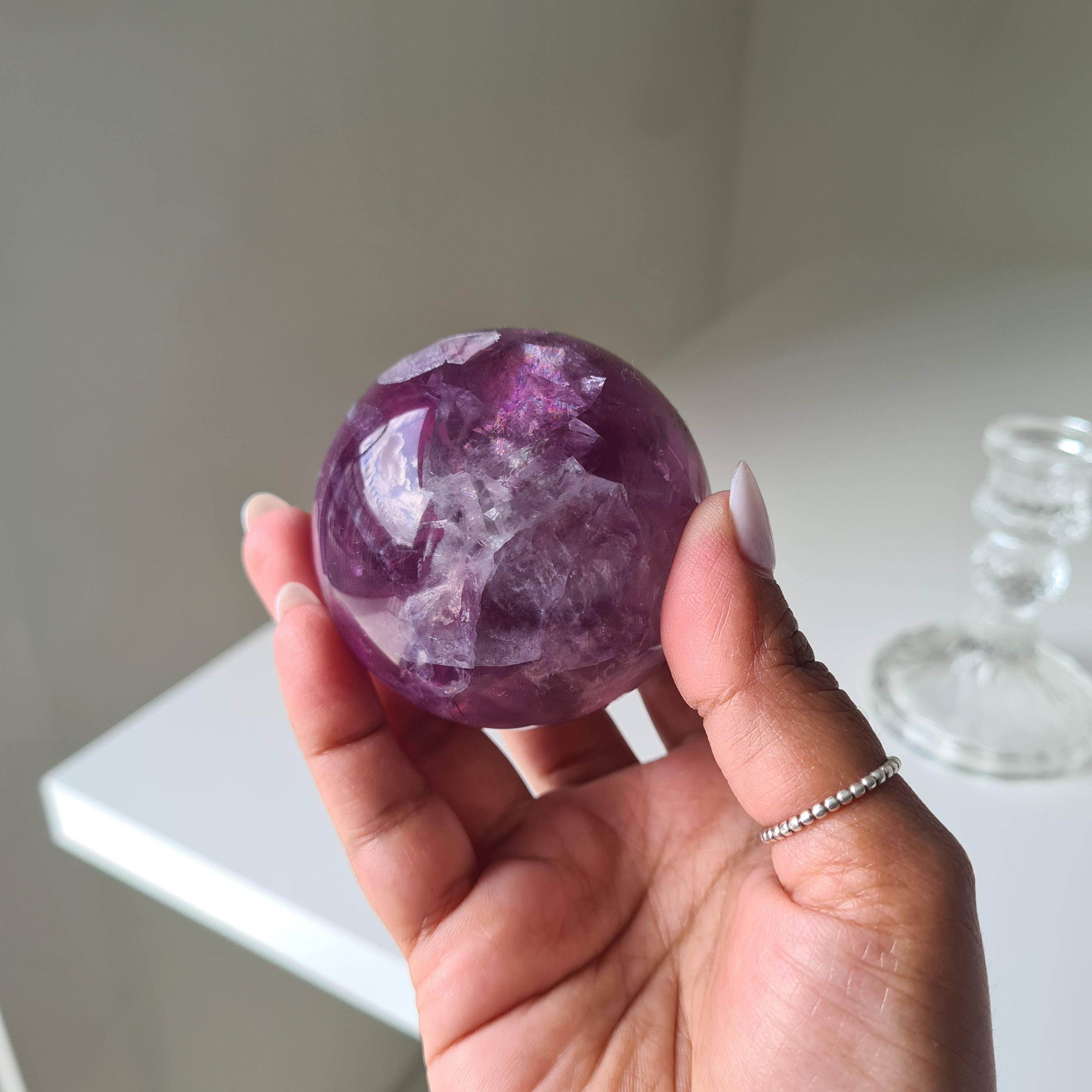 Intergalactic Fluorite with stand | g | 5.6 cm