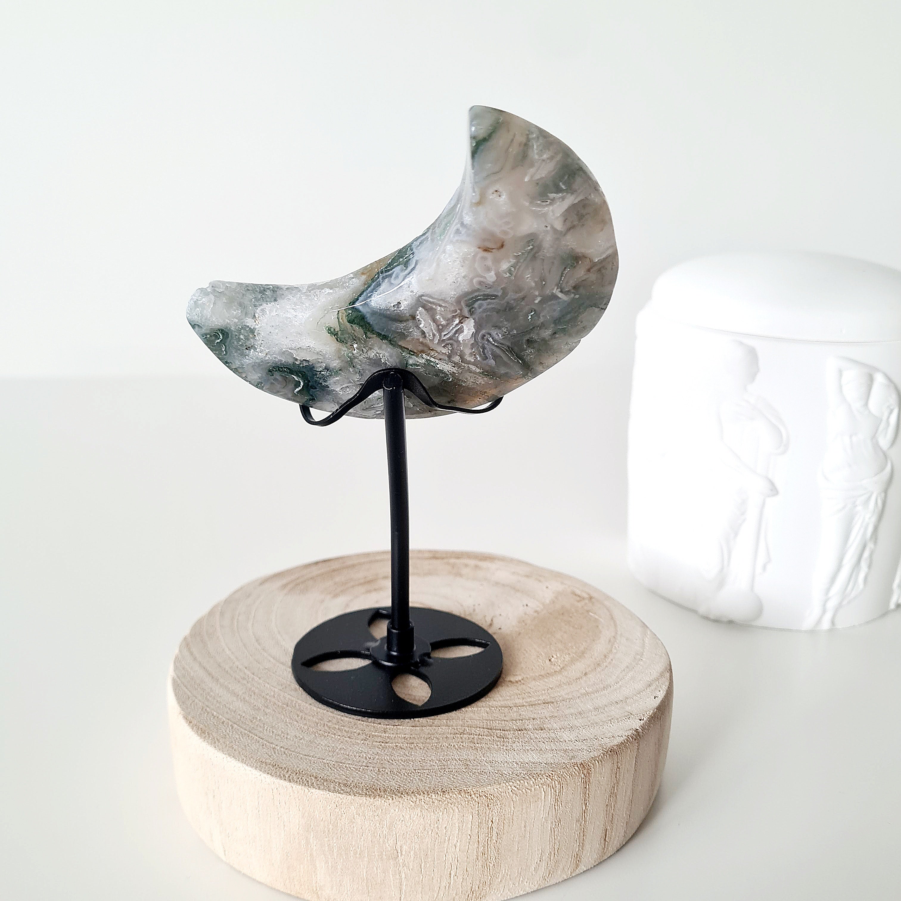 Moss Agate Luna 🌙 | 1 | Small