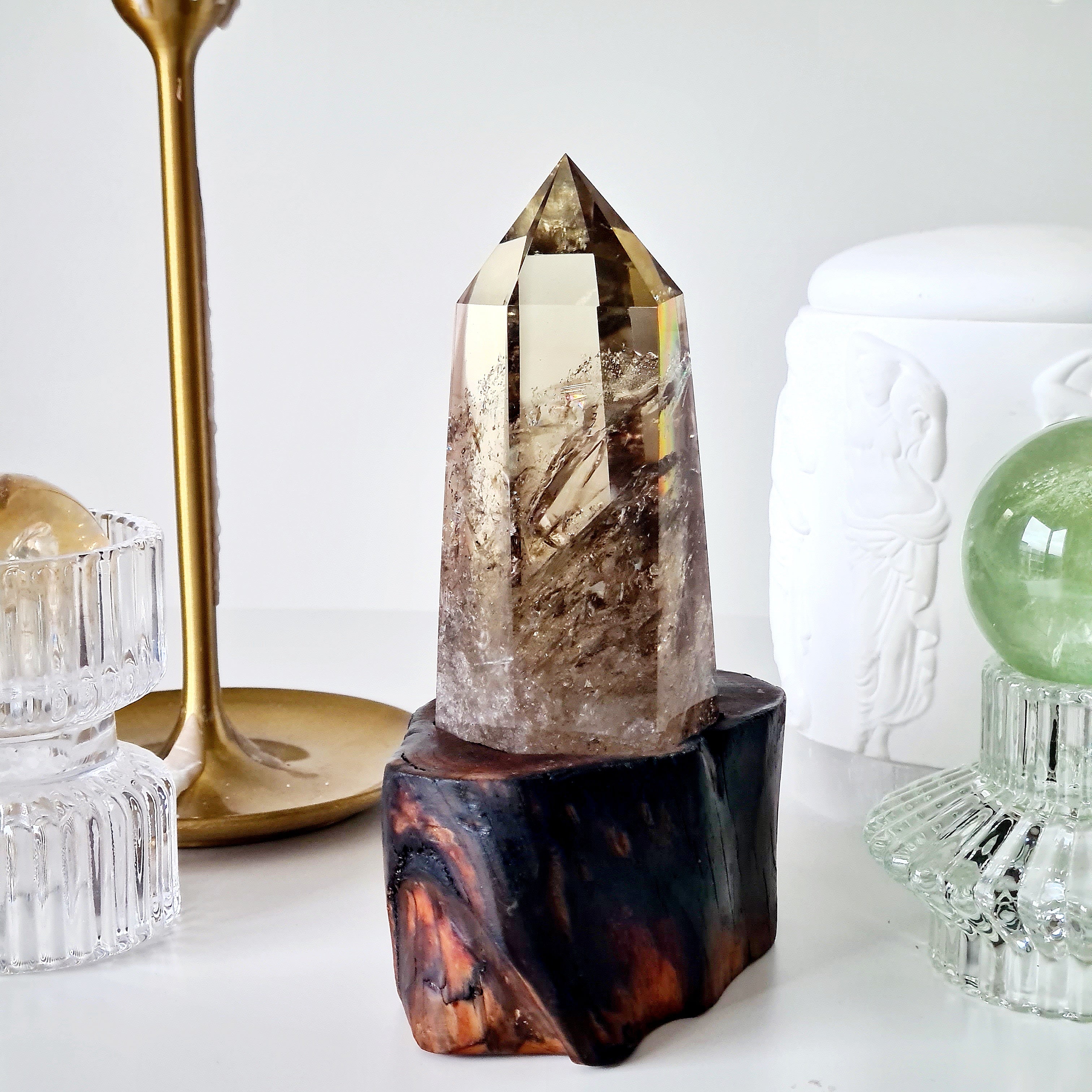 Smokey Citrine Tower | 311 g