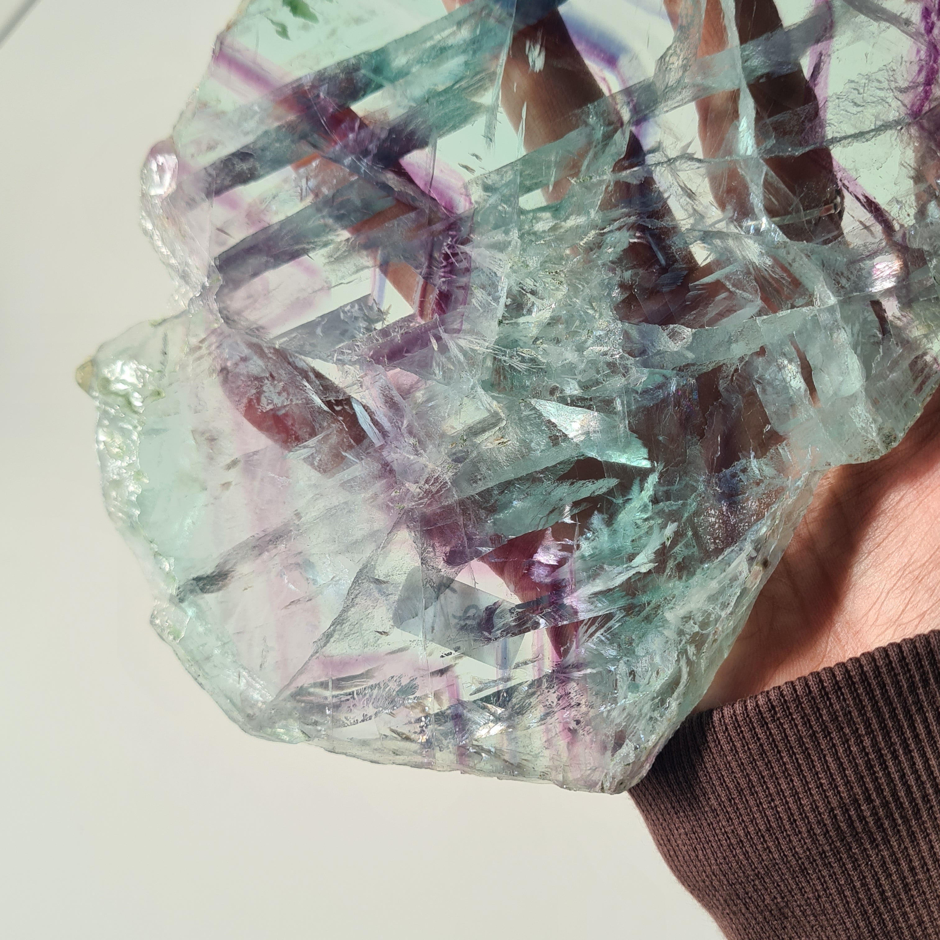 Fluorite Dream Portal On Custom Stand | 33 cm tall with stand