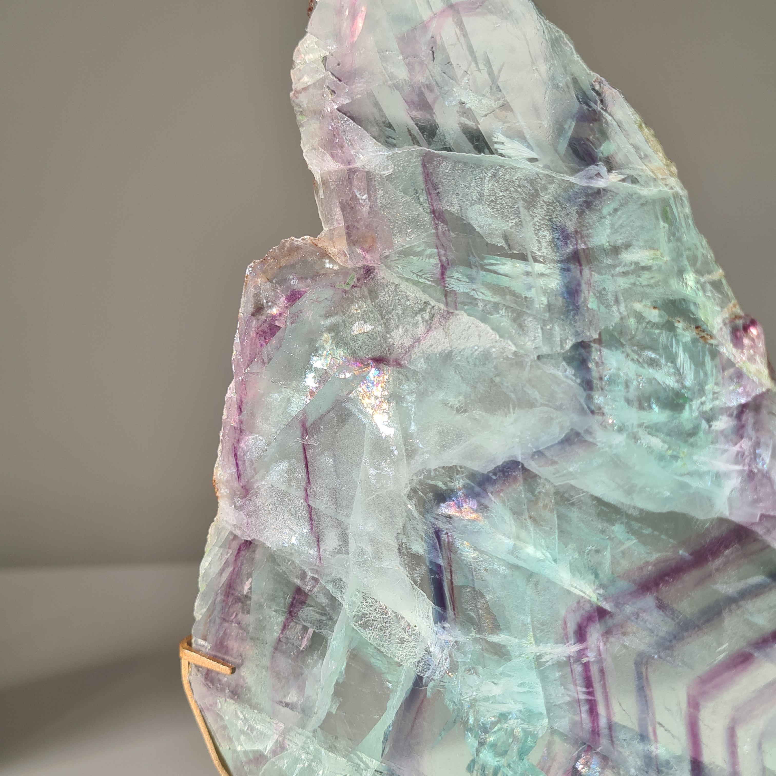 Fluorite Dream Portal On Custom Stand | 31.2 cm tall with stand