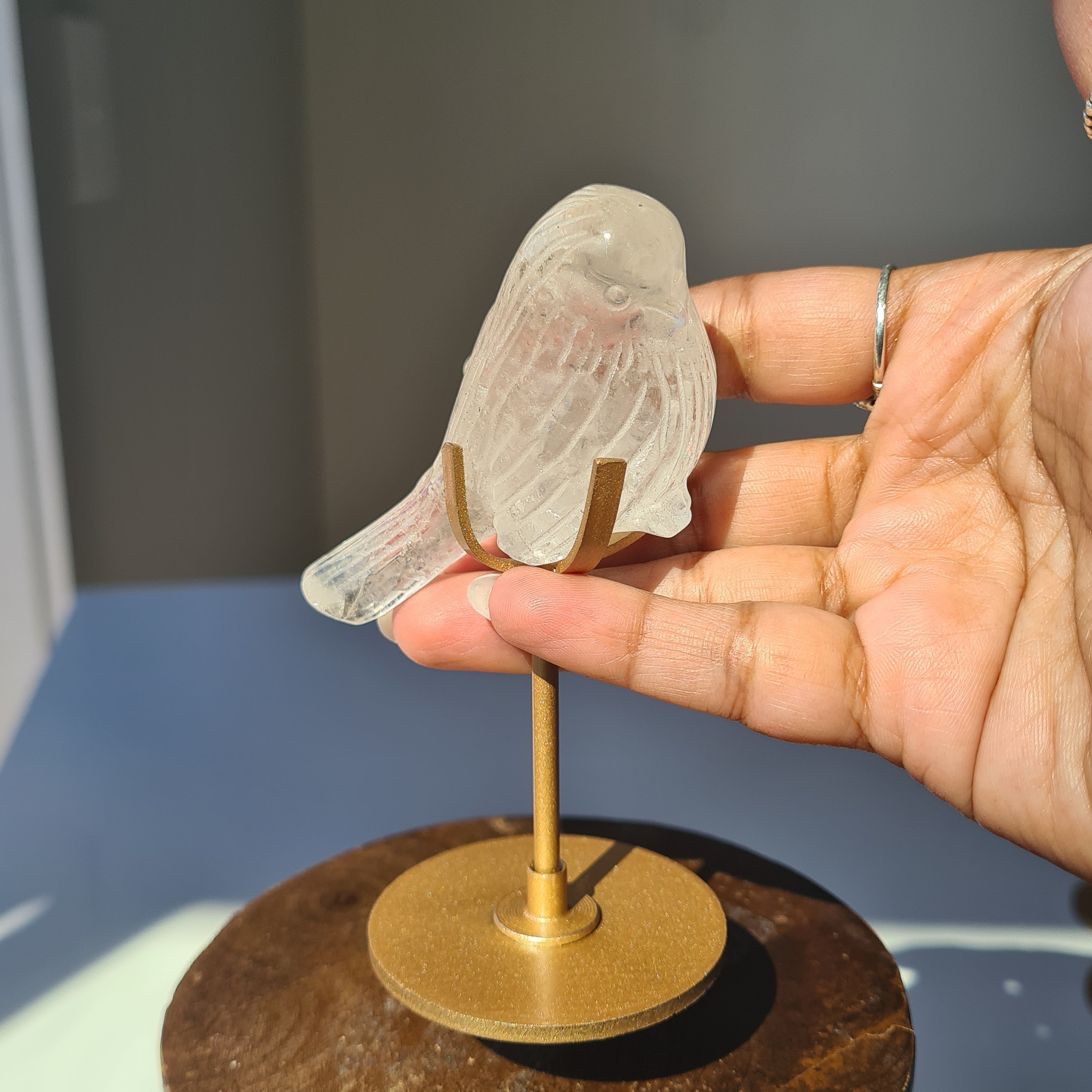 Quartz Bird 🐦 On Stand | Appx 6.5 cm