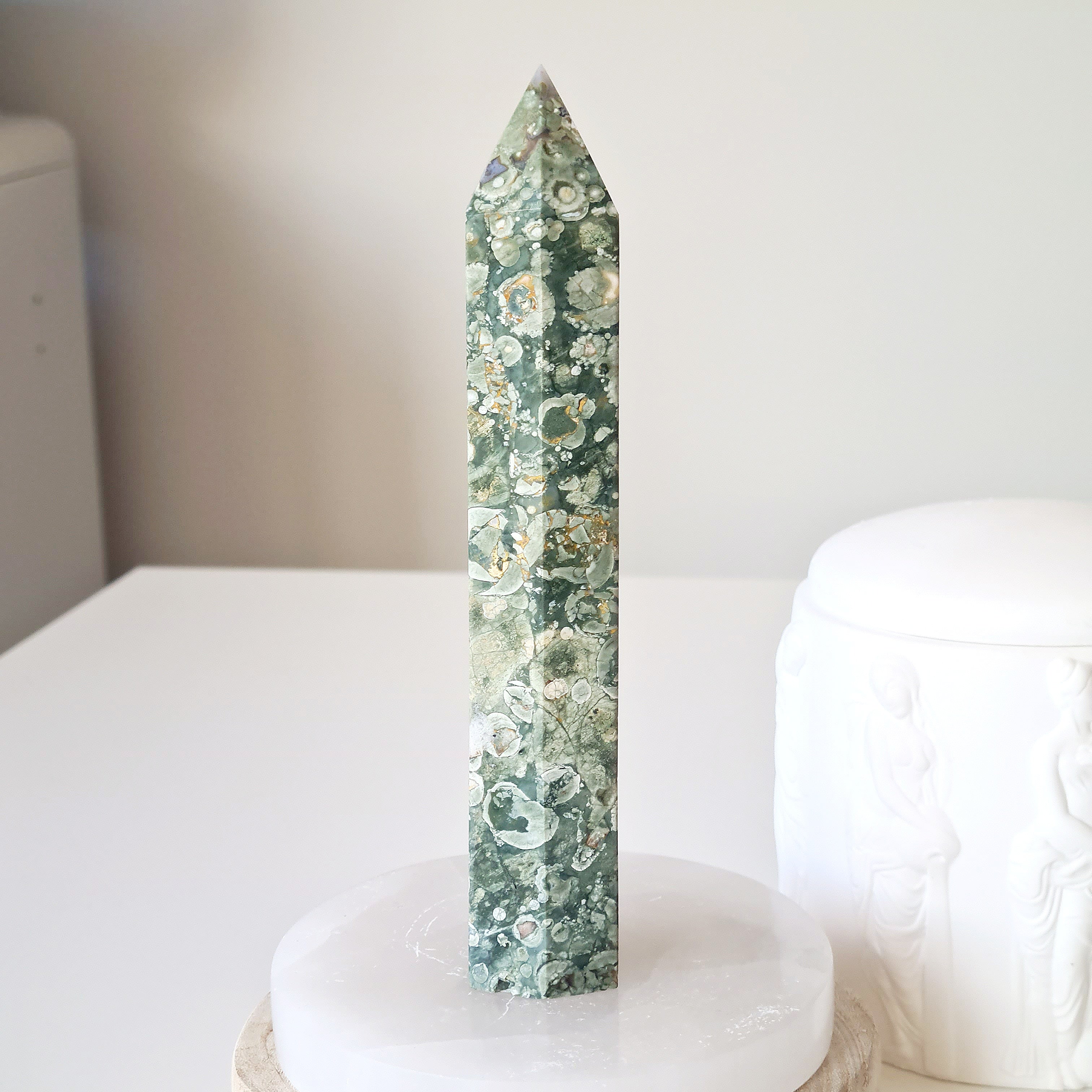 Rainforest Jasper | C | 16 cm | Uneven bottom