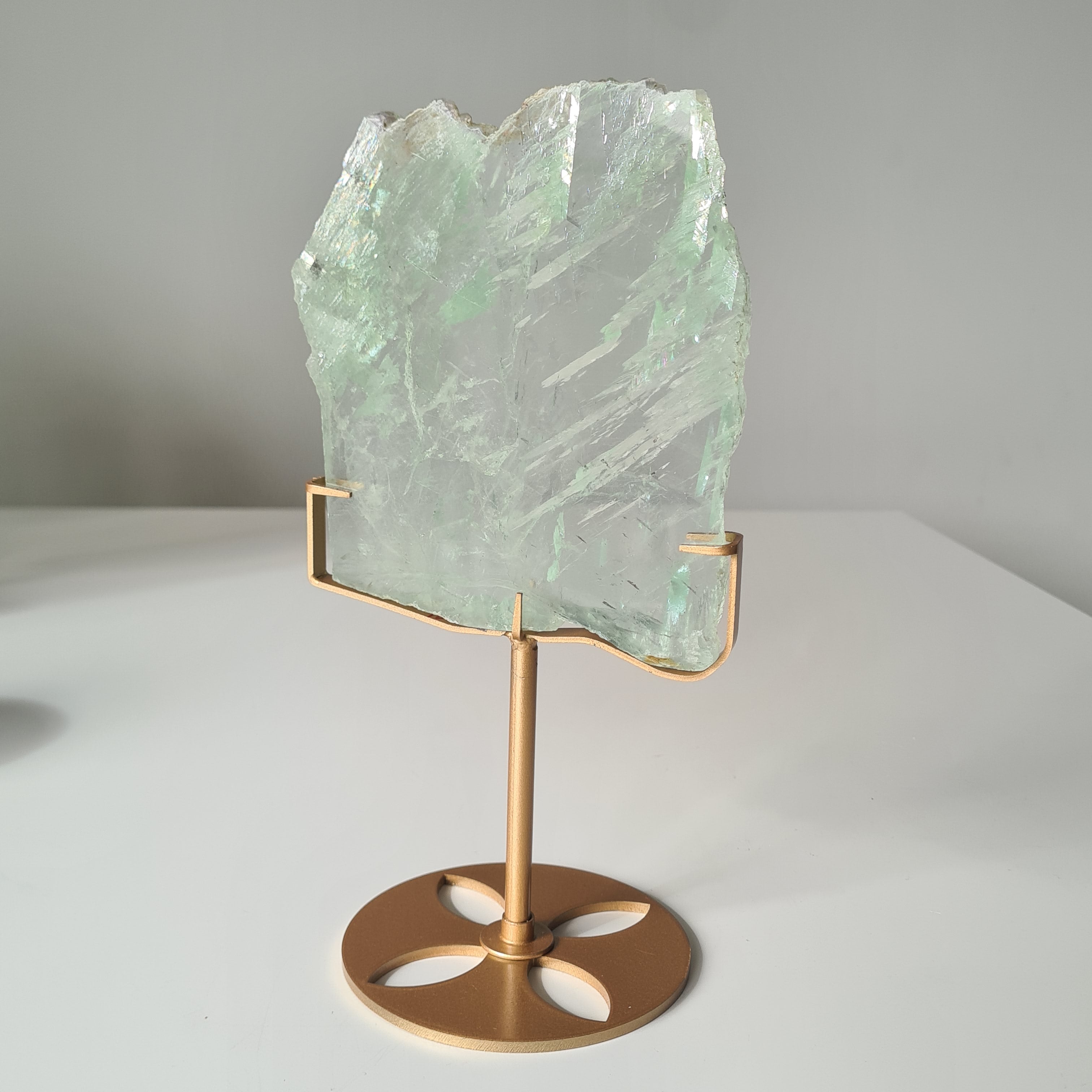 Frozen Lake of Dreams Fluorite Portal on Stand | 24 cm with stand