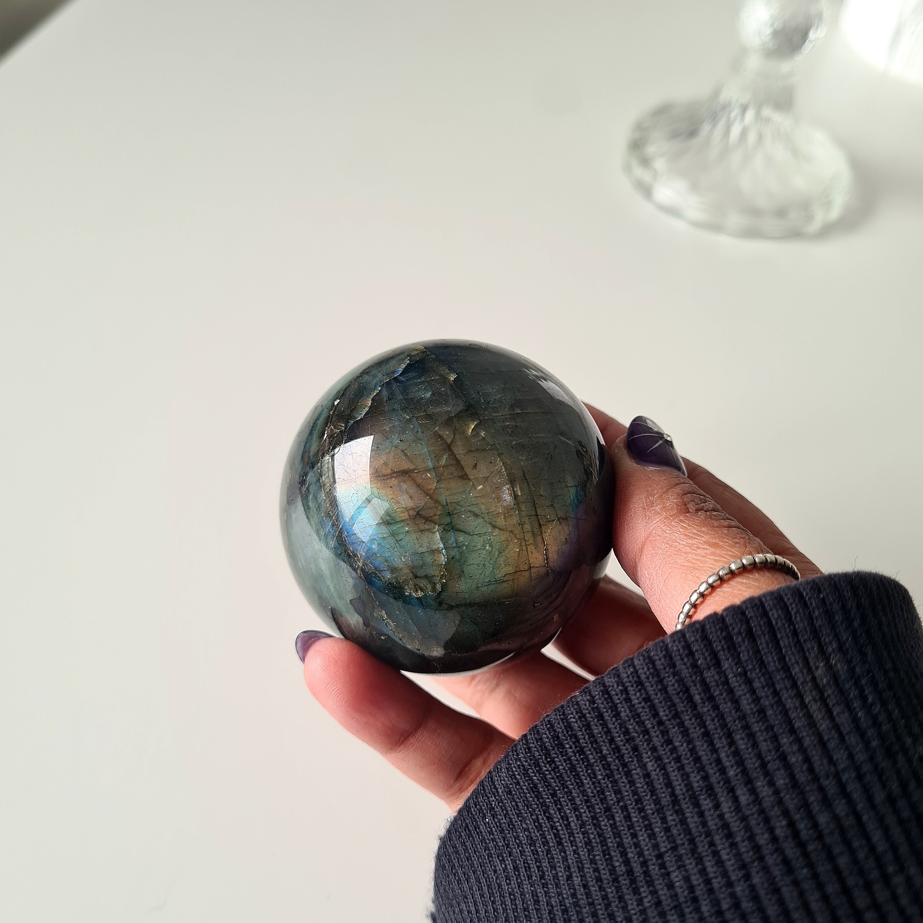 Labradorite Sphere With Stand | A  |