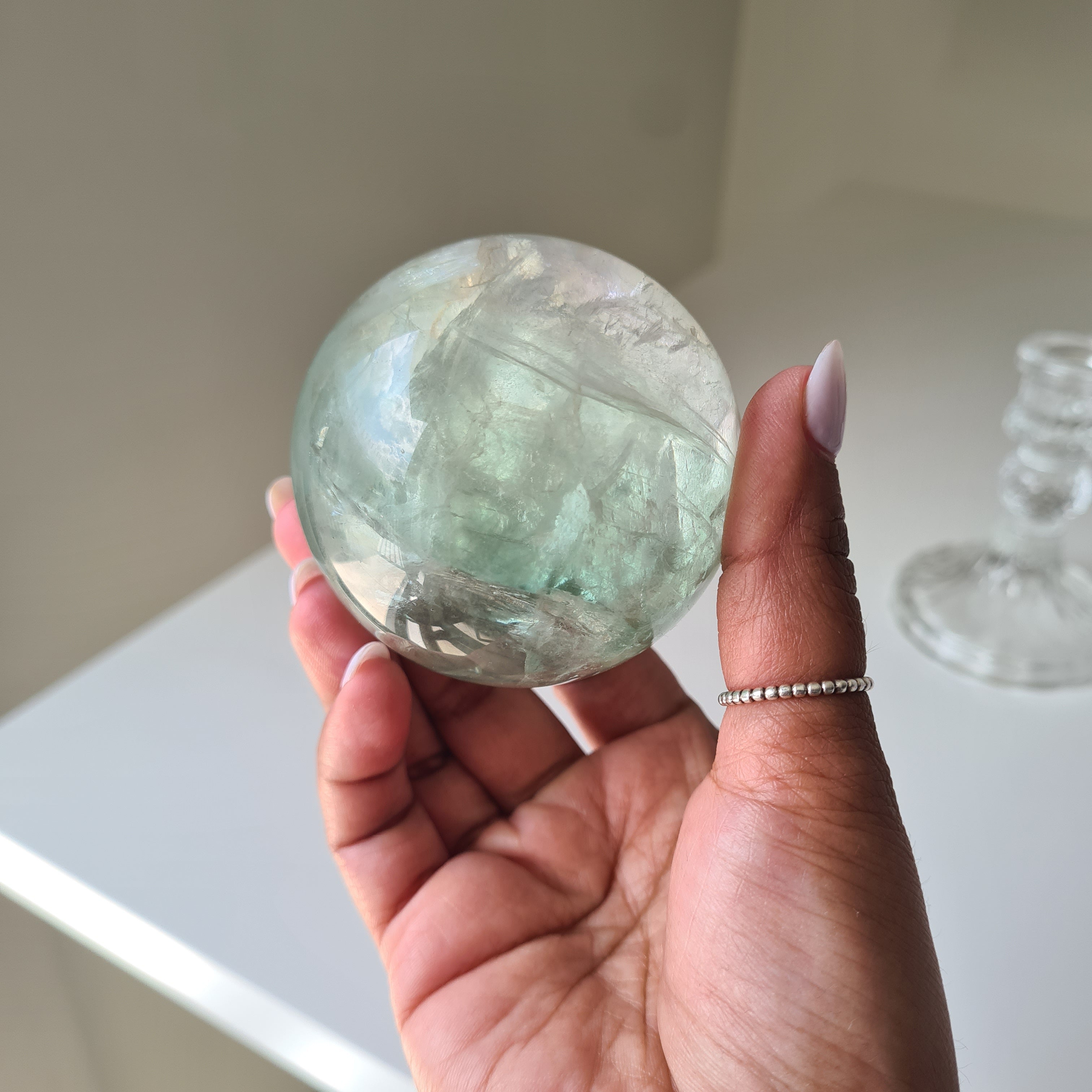Intergalactic Fluorite with stand | a | 6.1 cm