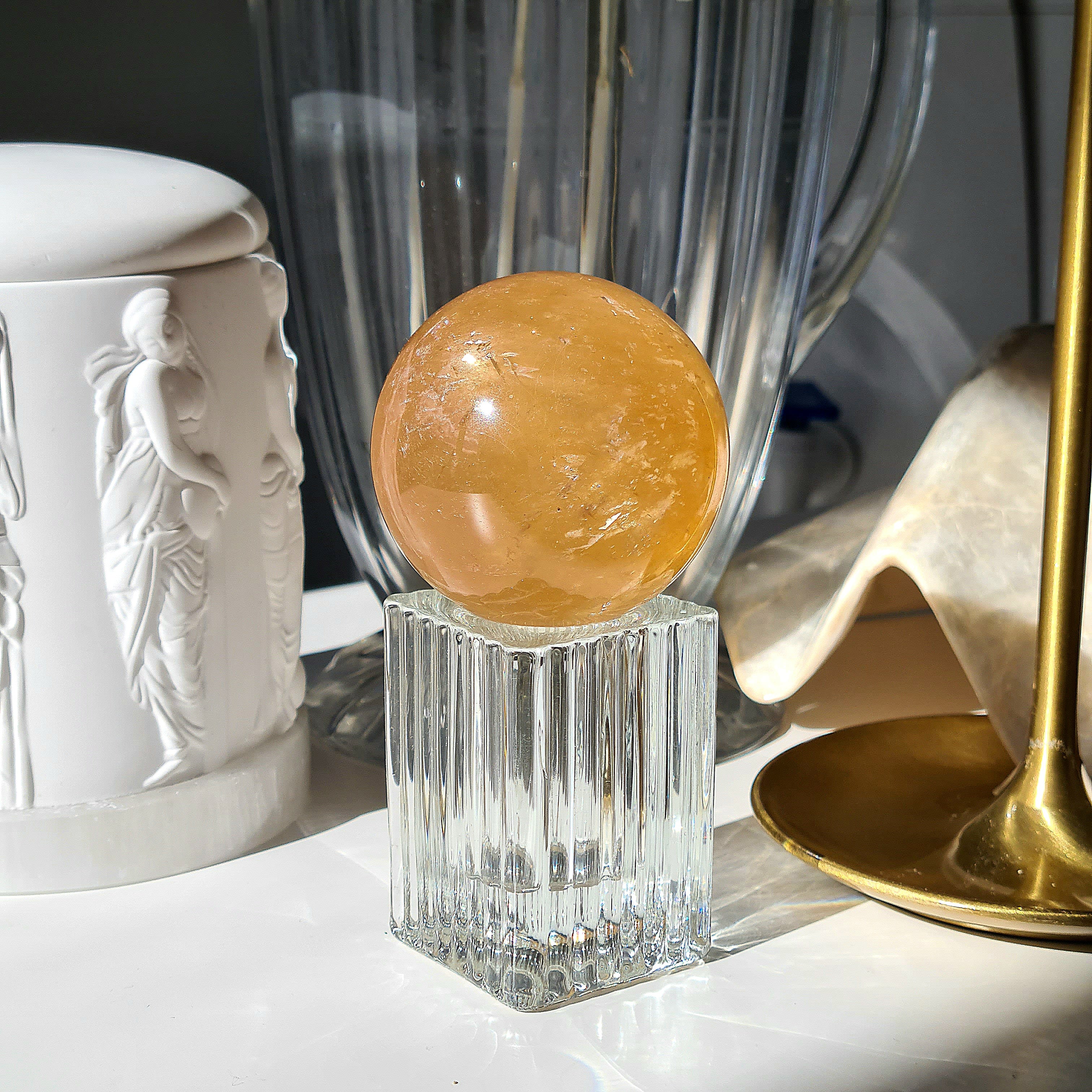 Honey Calcite Sphere 🍯 | 200 g
