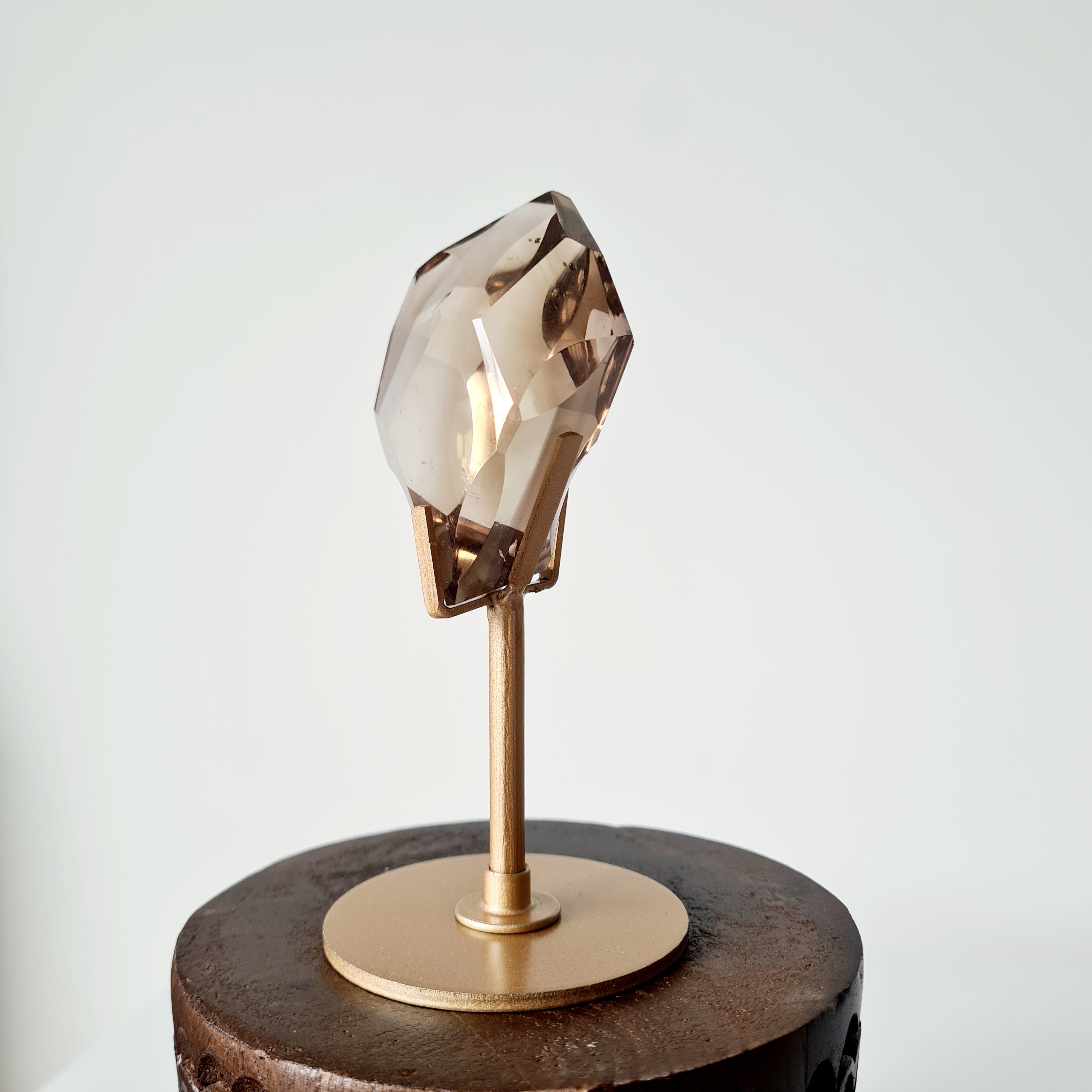 Smokey Quartz Free form on stand | 12 cm tall with stand | C
