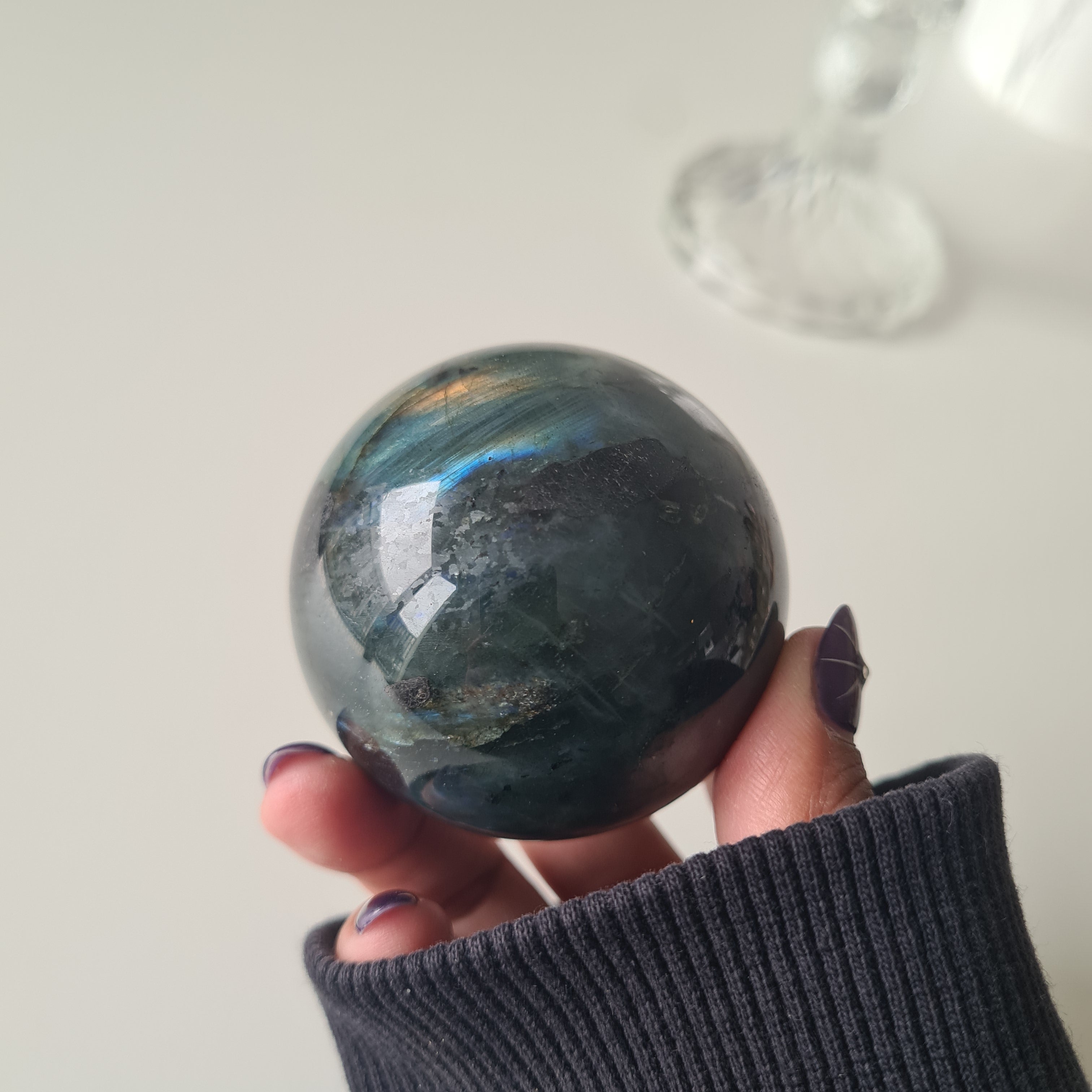 Labradorite Sphere With Stand | C