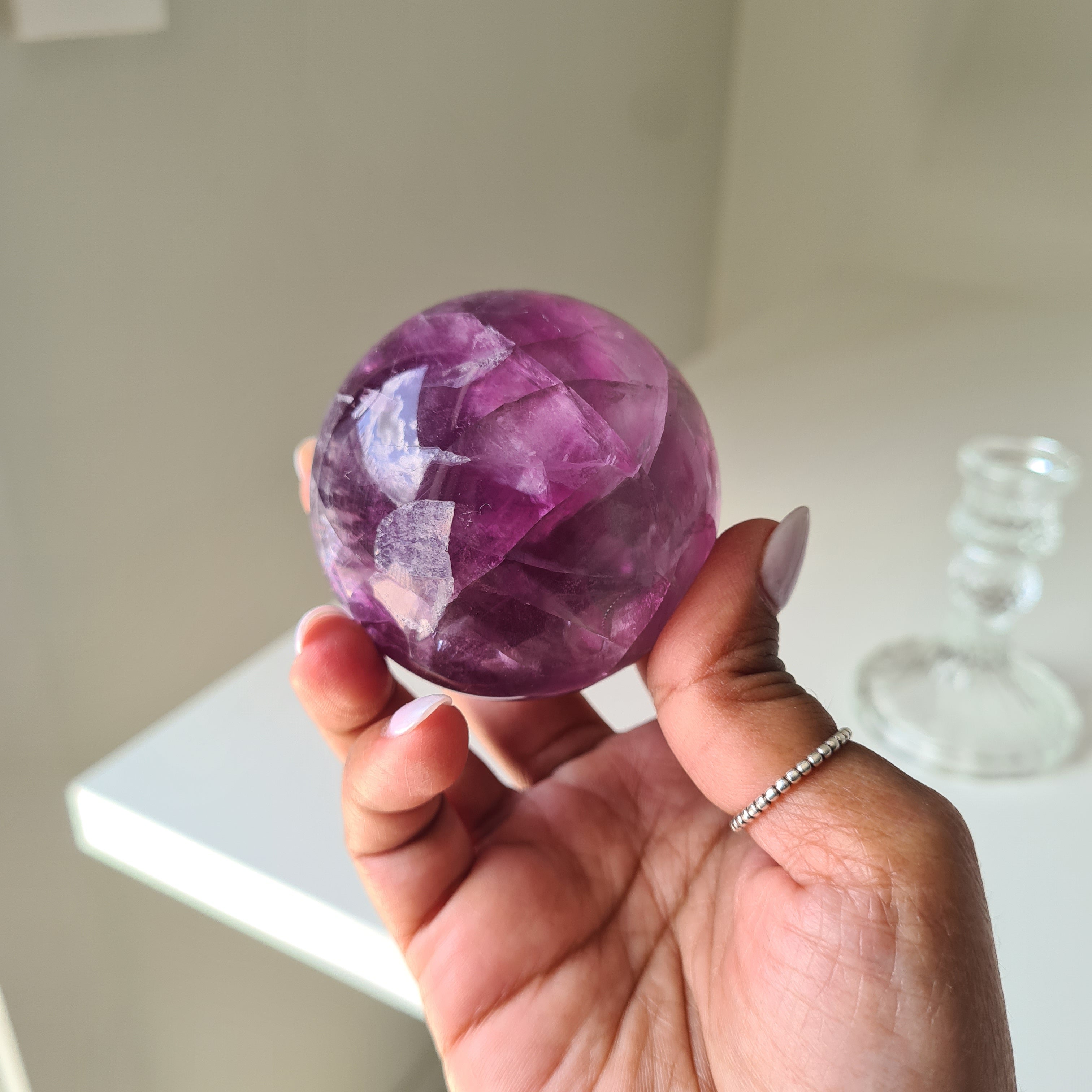 Intergalactic Fluorite with stand | g | 5.6 cm
