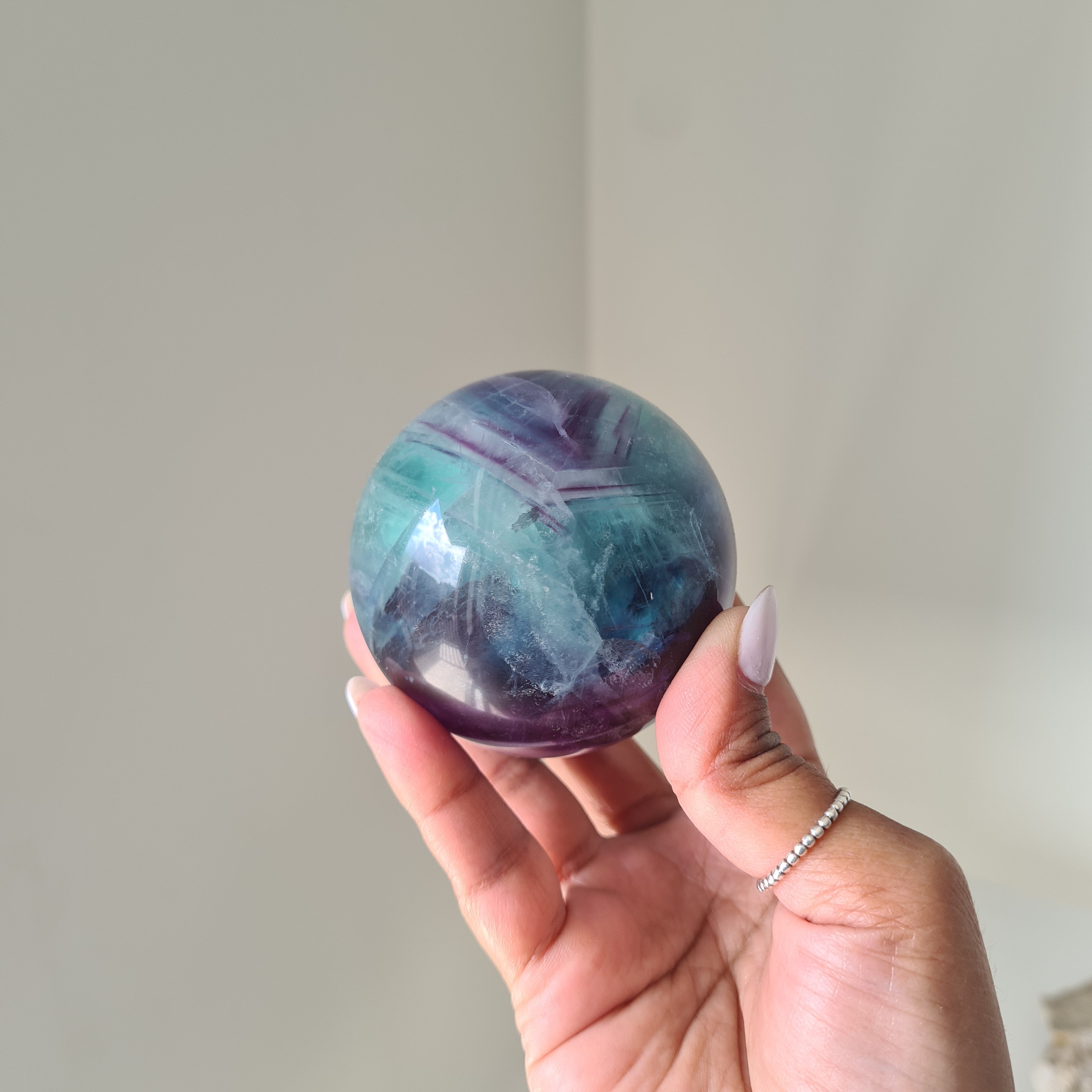 Intergalactic Fluorite with stand | k | 6.3 cm