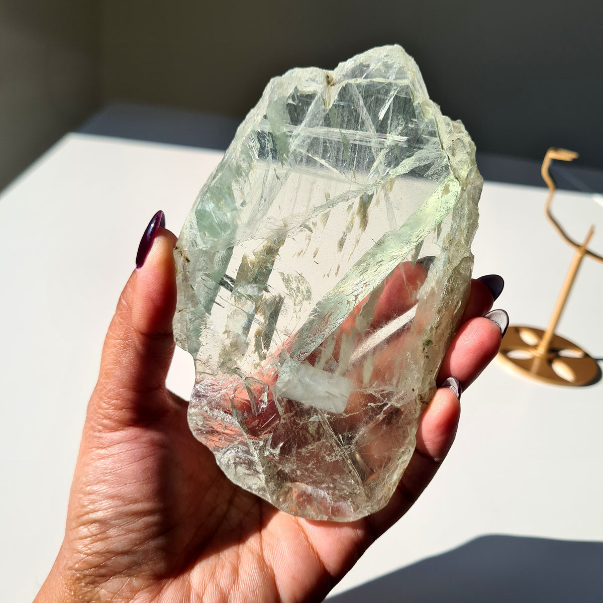Fluorite Dream Portal On Custom Stand | Piece S