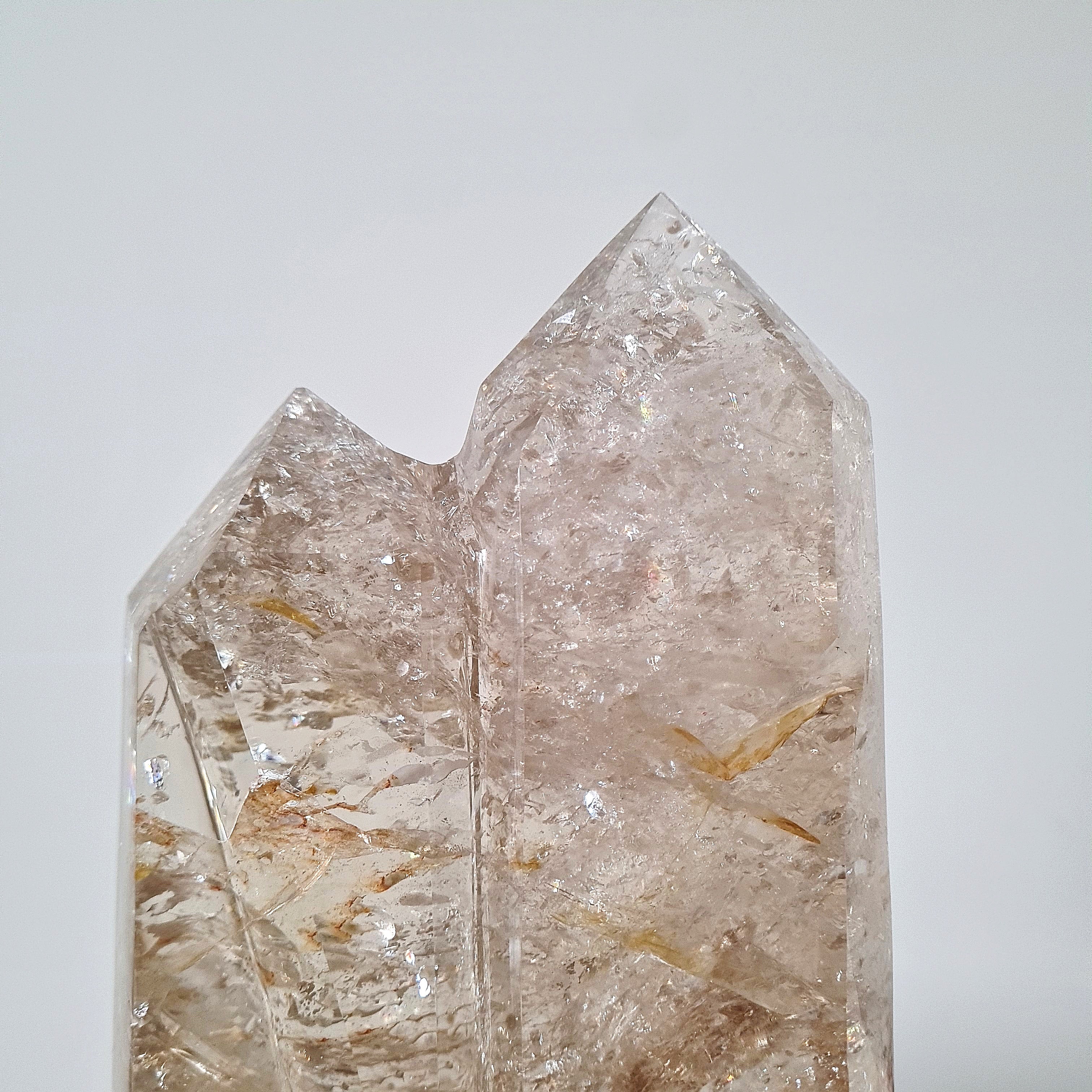 Smoky Citrine Statement Piece on Stand | 32.5 cm with stand