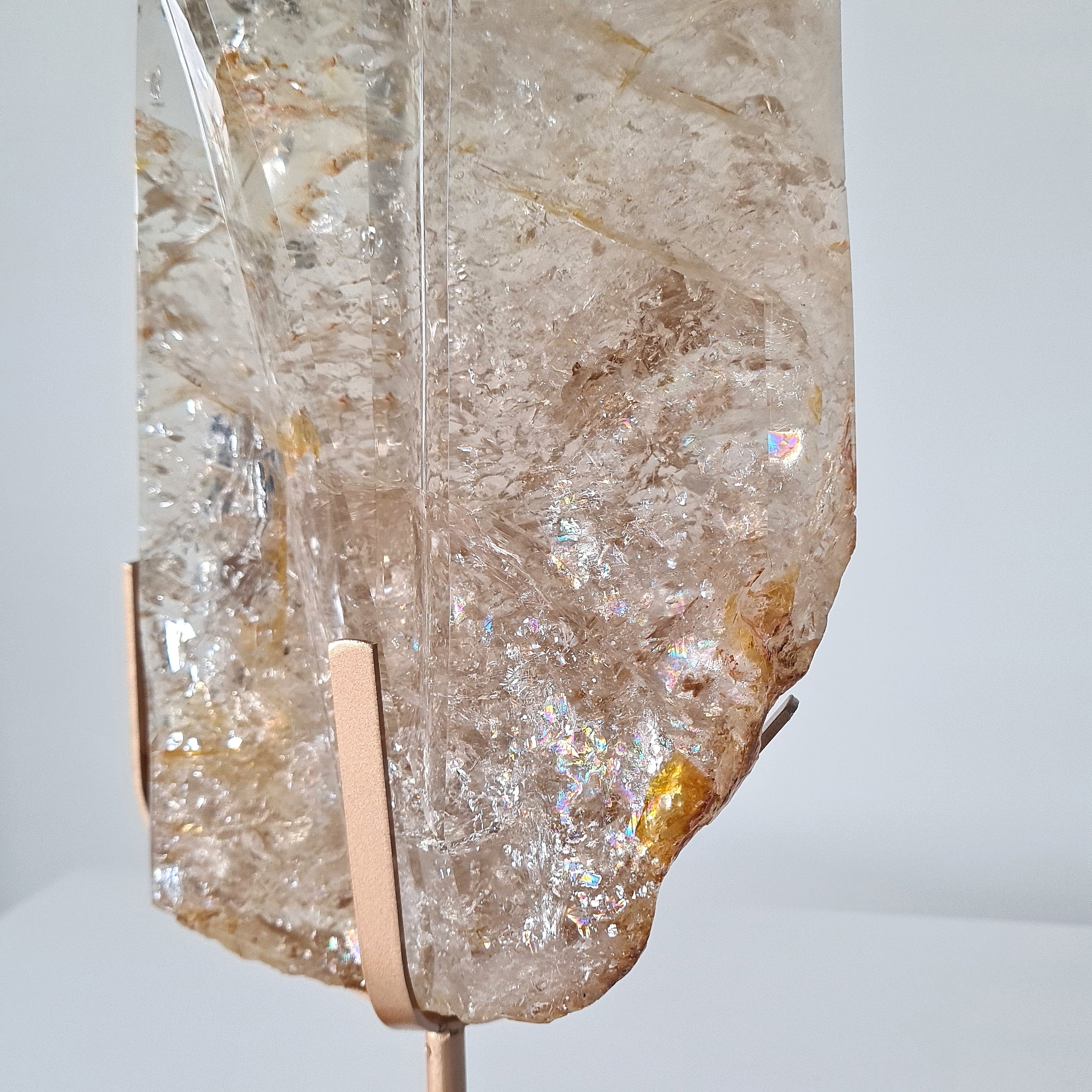 Smoky Citrine Statement Piece on Stand | 32.5 cm with stand