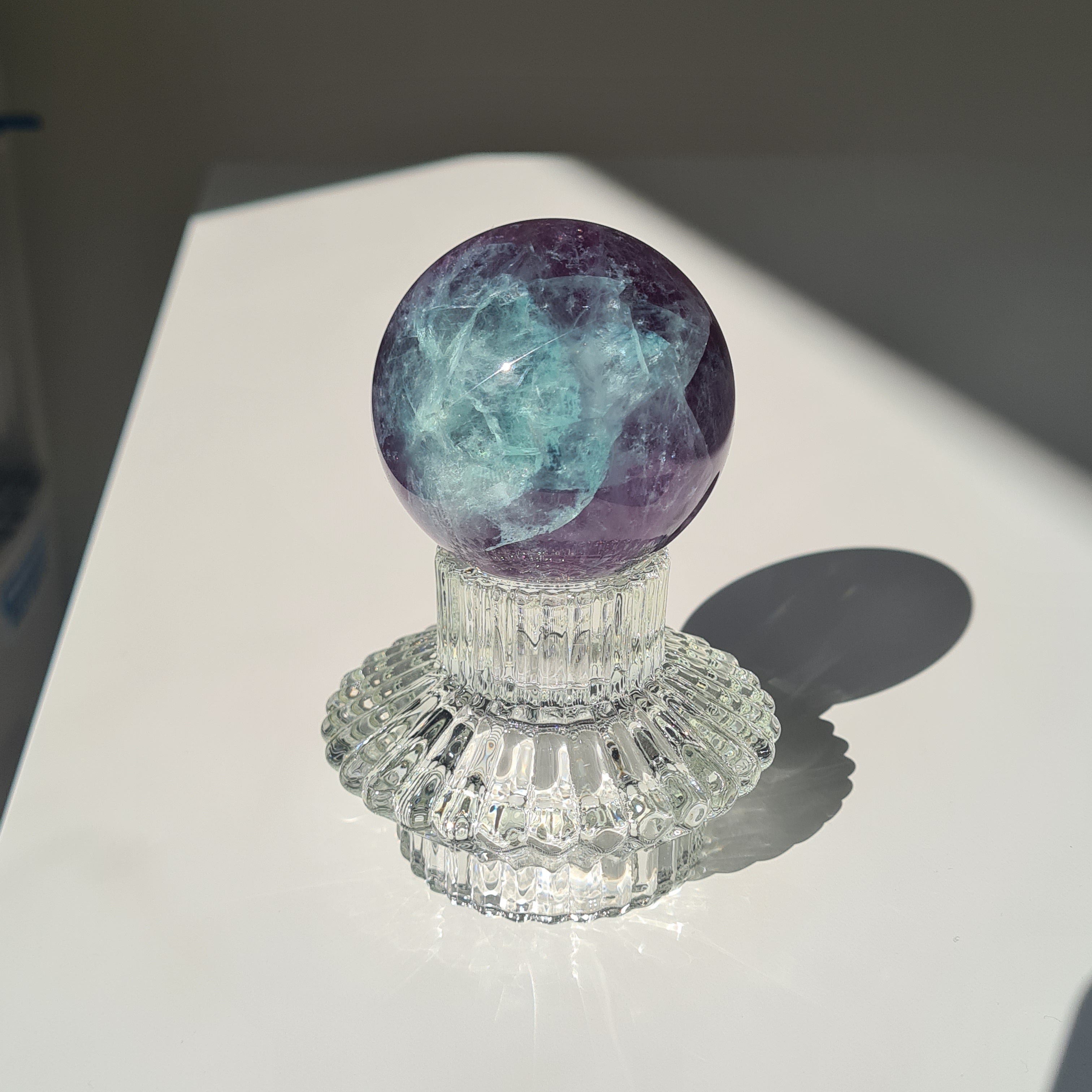 Intergalactic Fluorite with stand | I | 322g | 5.7 cm
