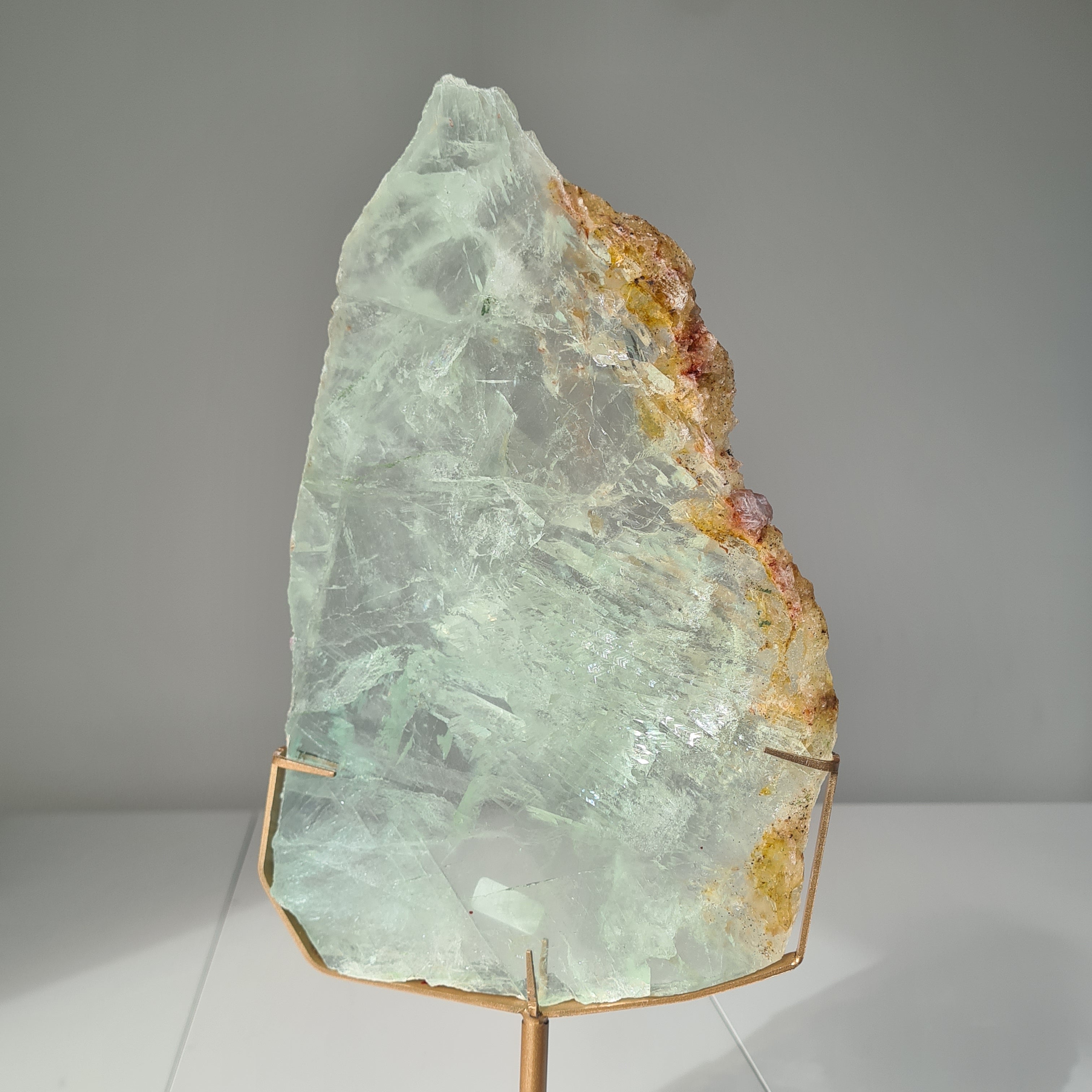 Frozen Lake of Dreams Fluorite Portal on Stand | 37.5 cm with stand