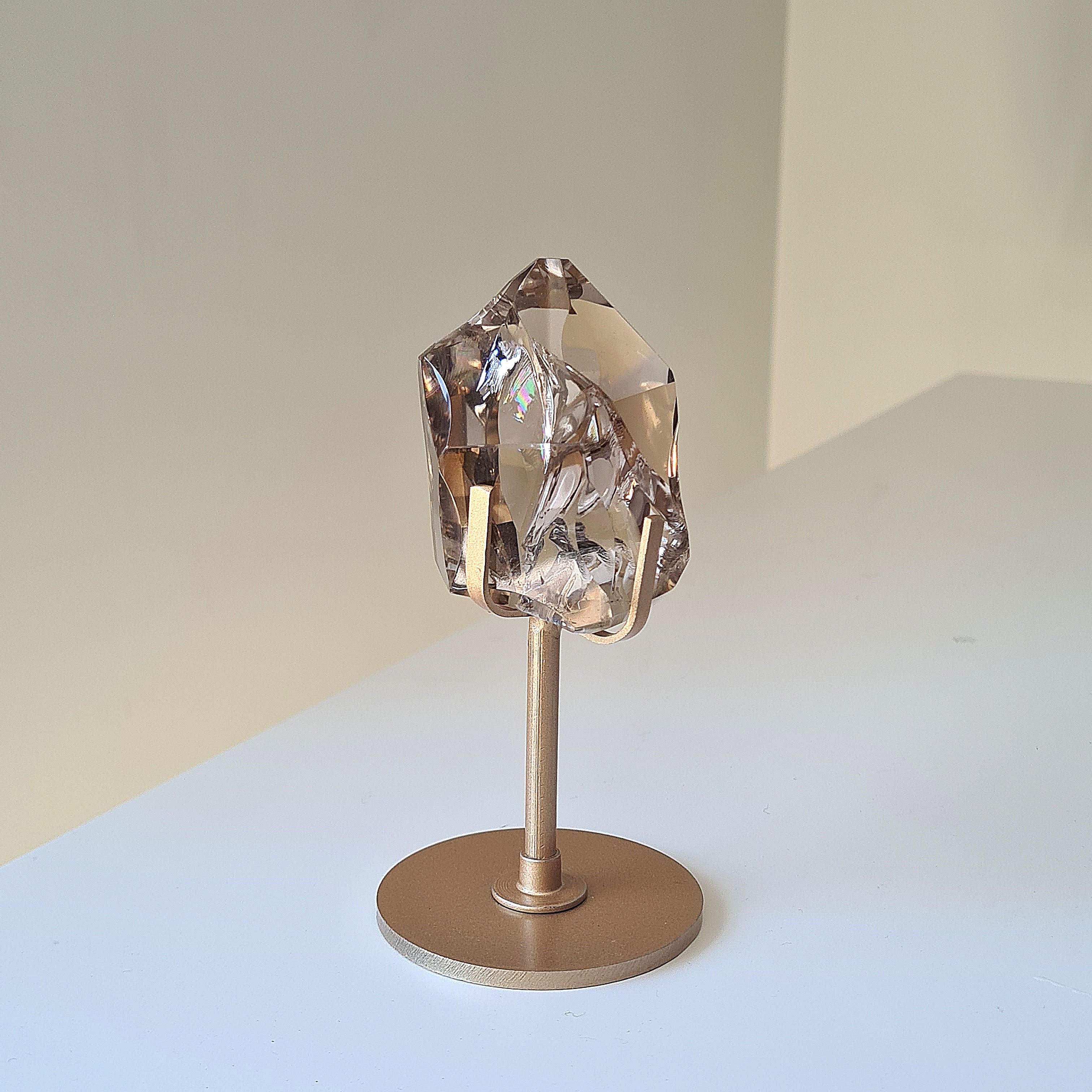 Gemmy Smokey Quartz on Custom Stand | Appx 6 cm gem