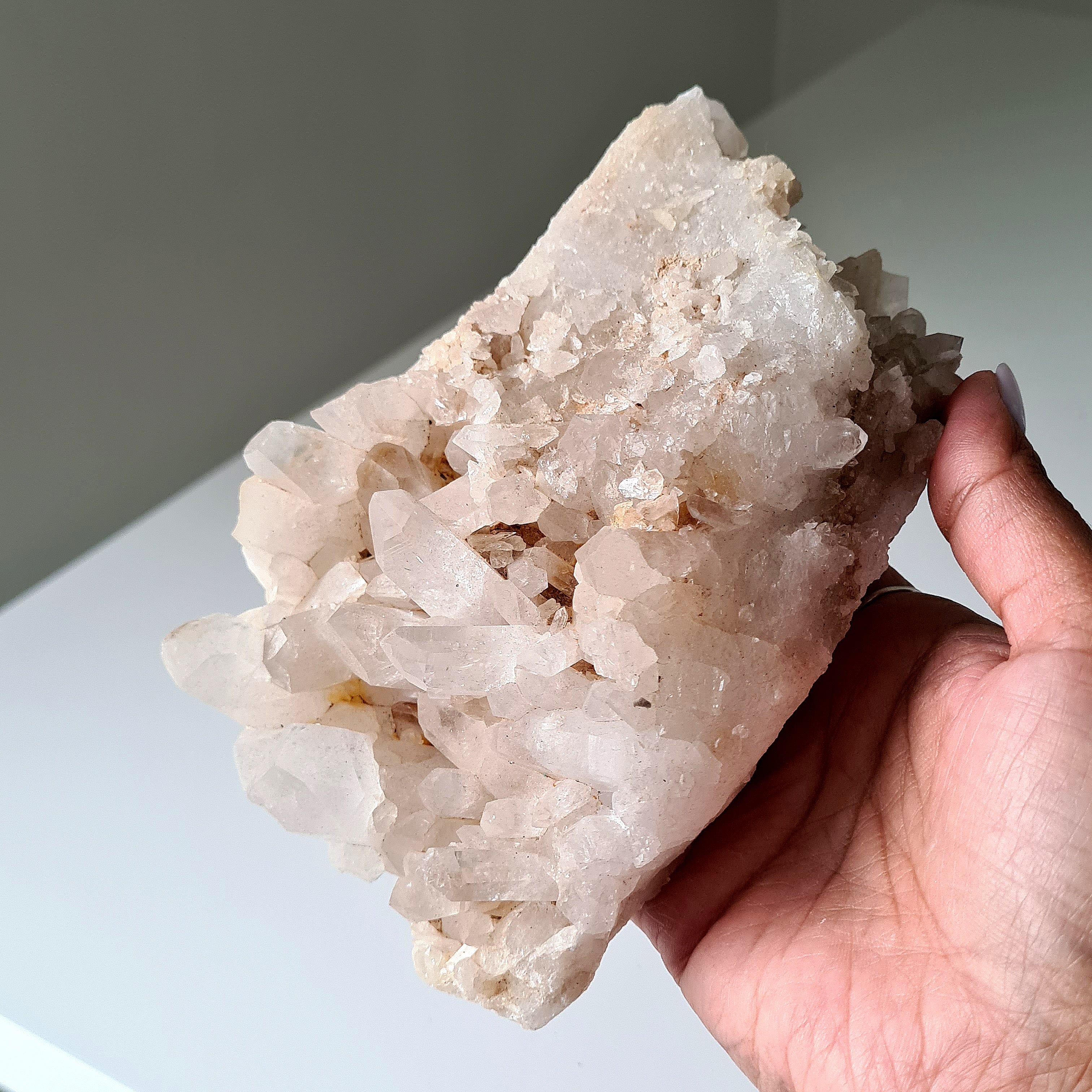 Earthy Clear Quartz Cluster | B