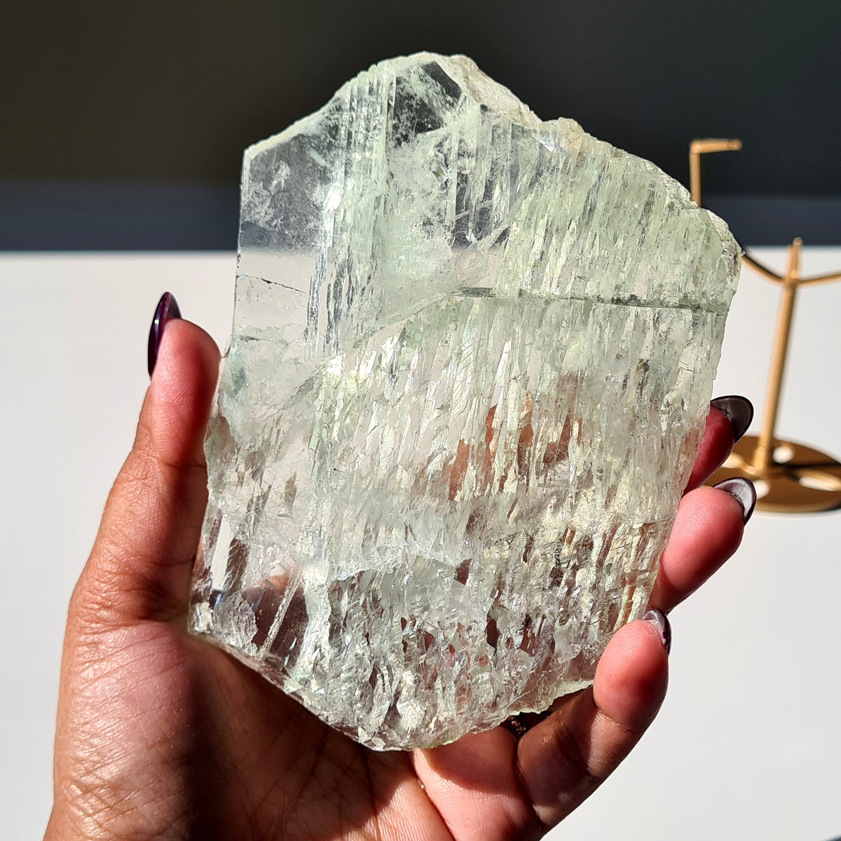 Fluorite Dream Portal On Custom Stand | Piece T