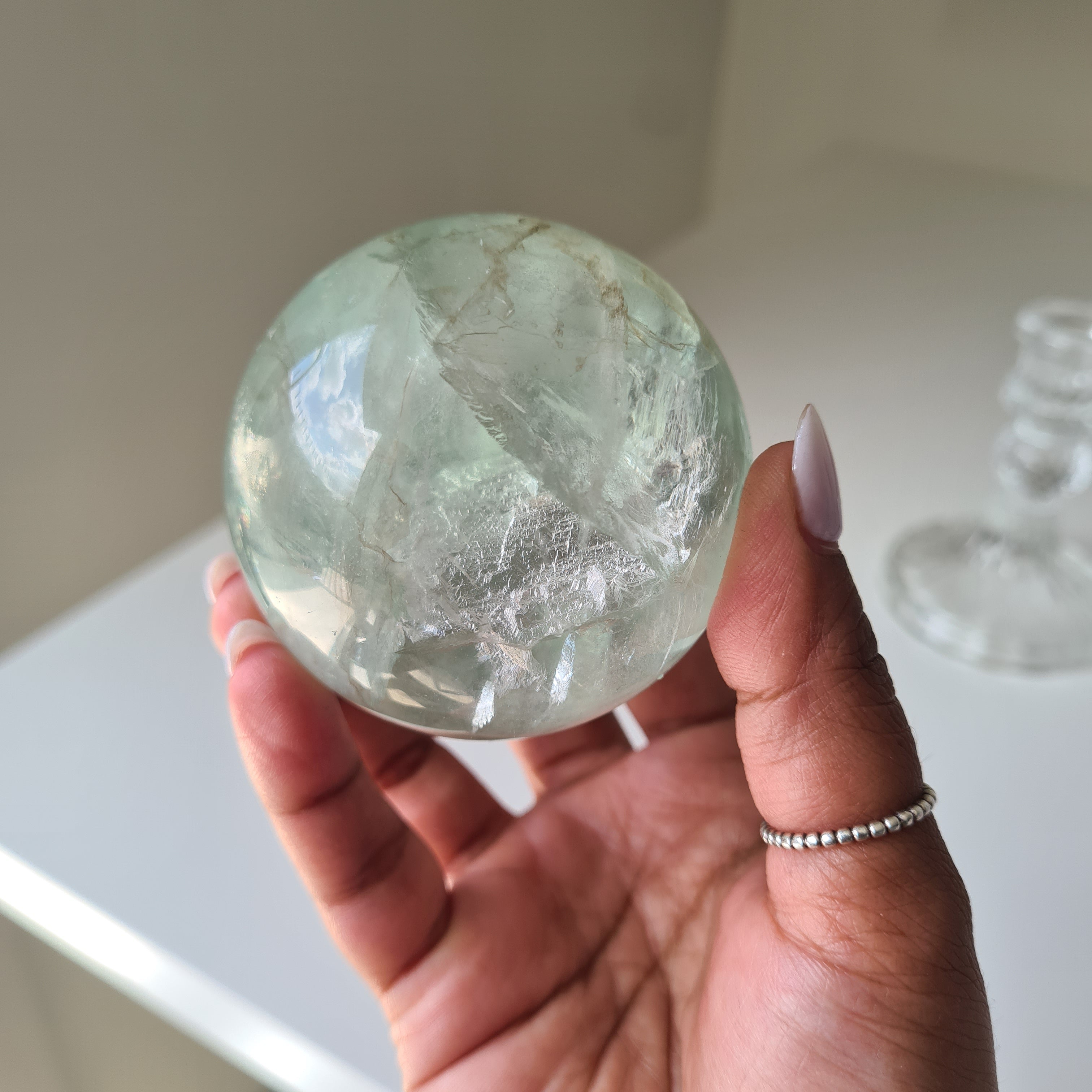 Intergalactic Fluorite with stand | a | 6.1 cm