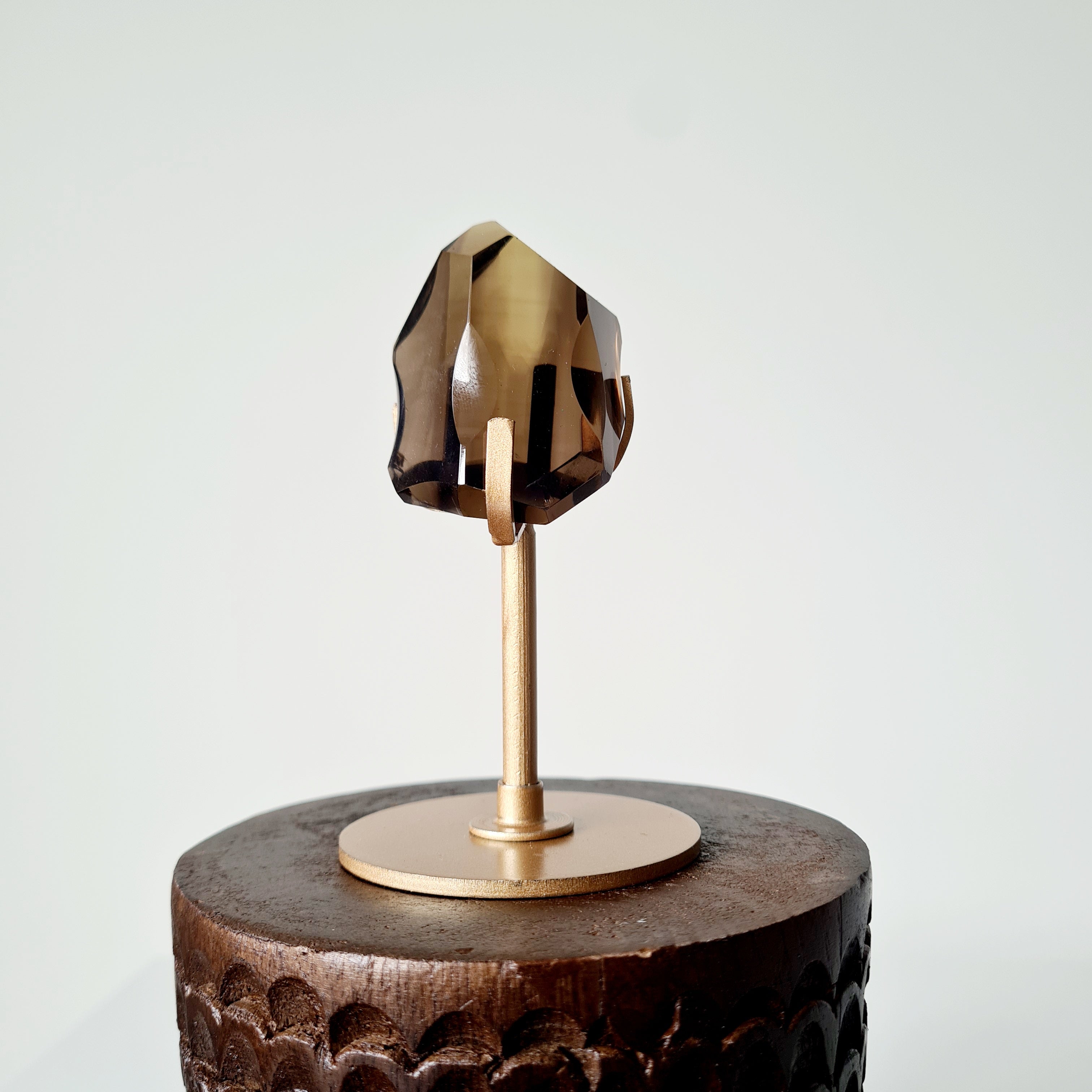 Smokey Quartz Free form on stand | 10 cm tall with stand | A