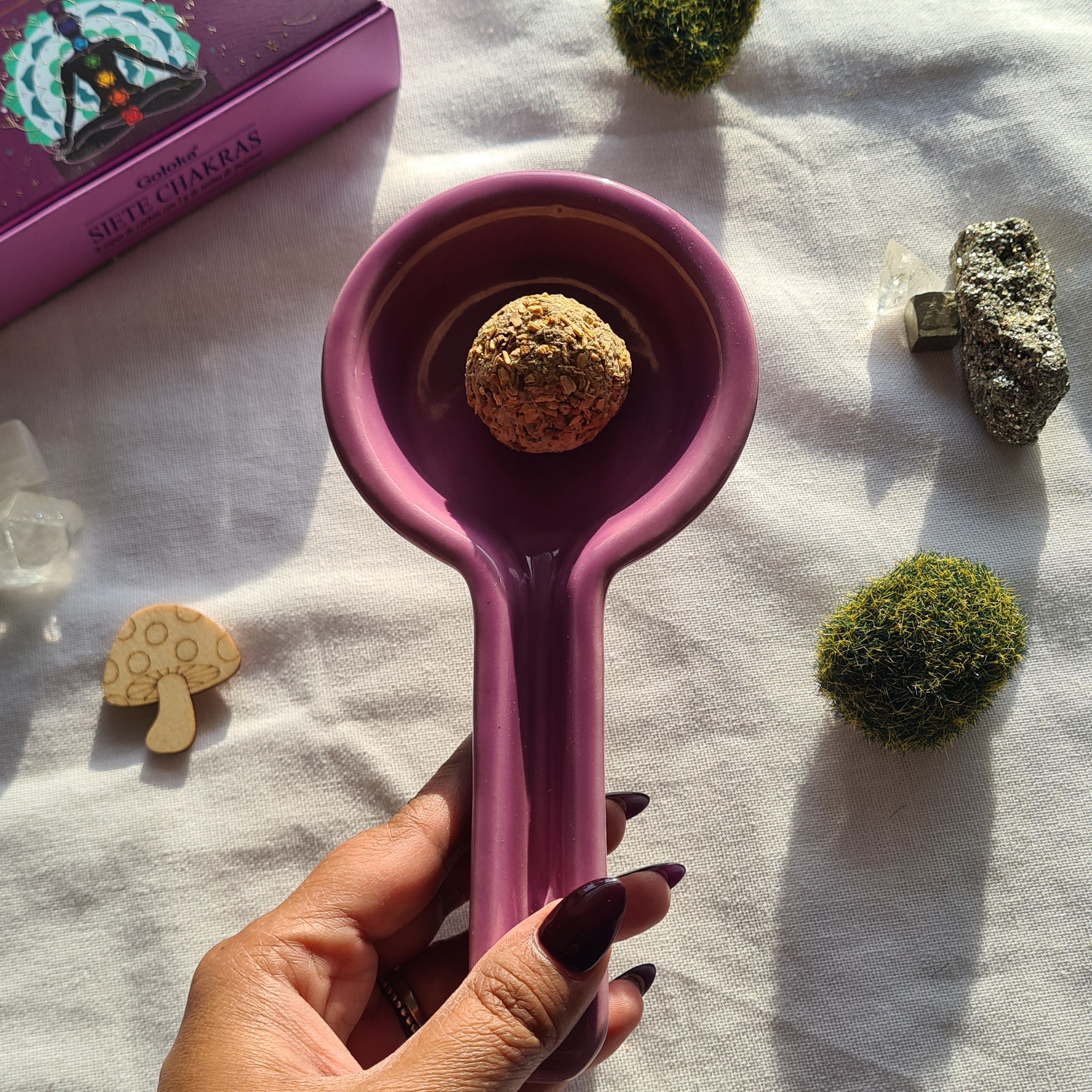 Sacred Flame | Purple Ceramic Burner