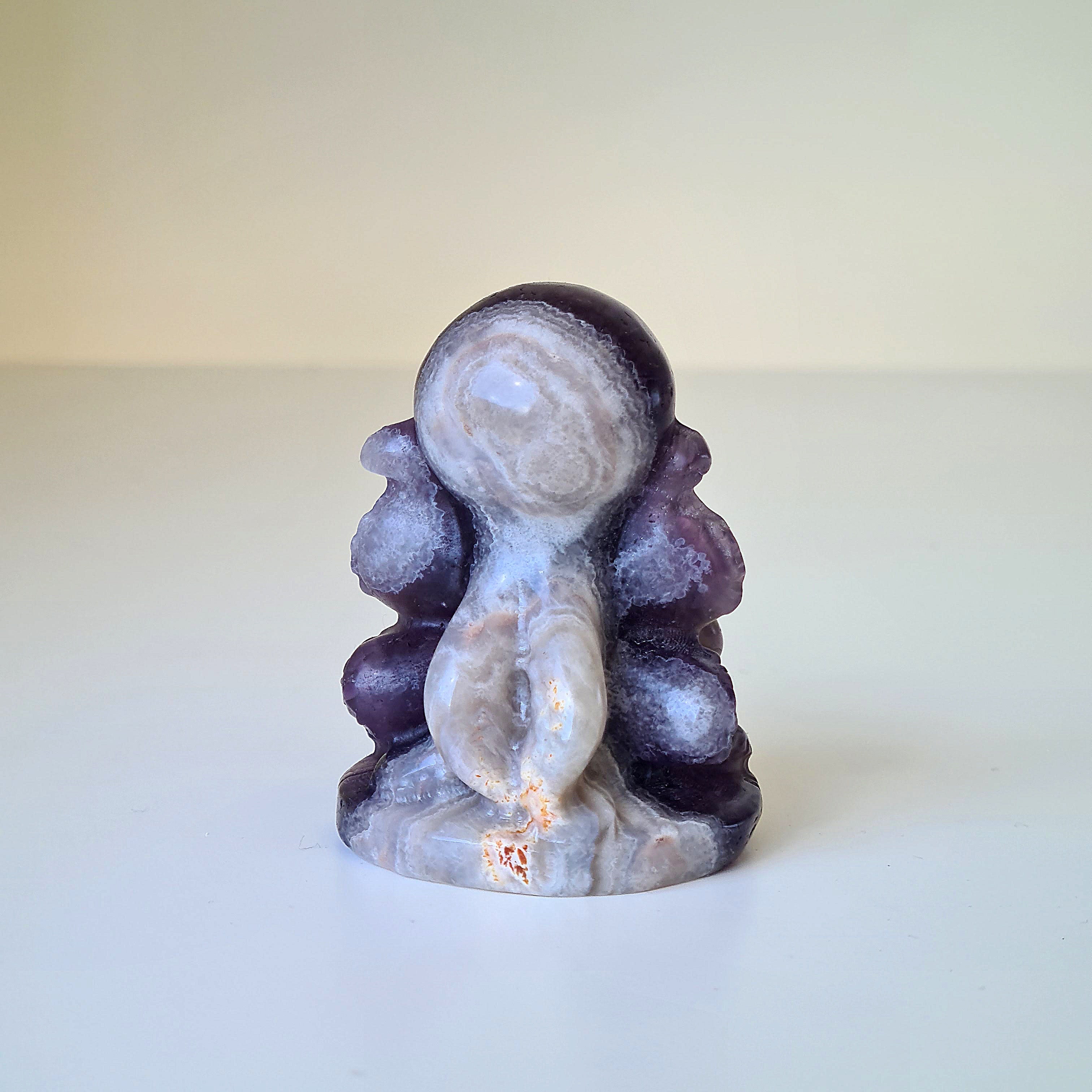 Chevron Amethyst Octopus 🐙 Carving