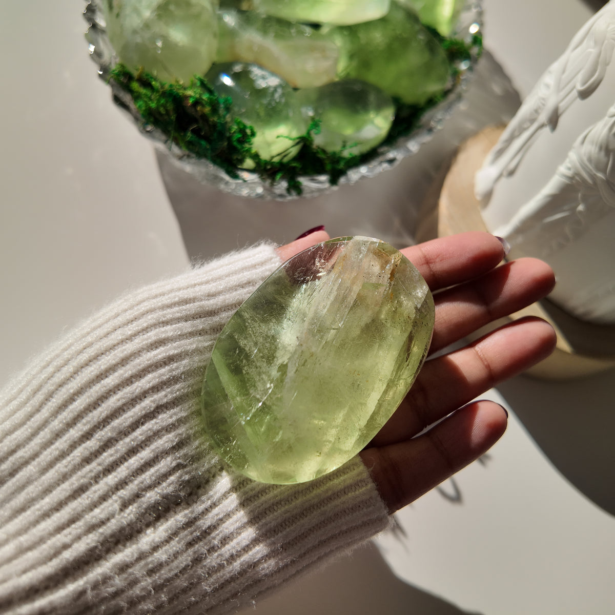 Green Fluorite Pocket Stone | E | 6.3 cm | Focus & Zen