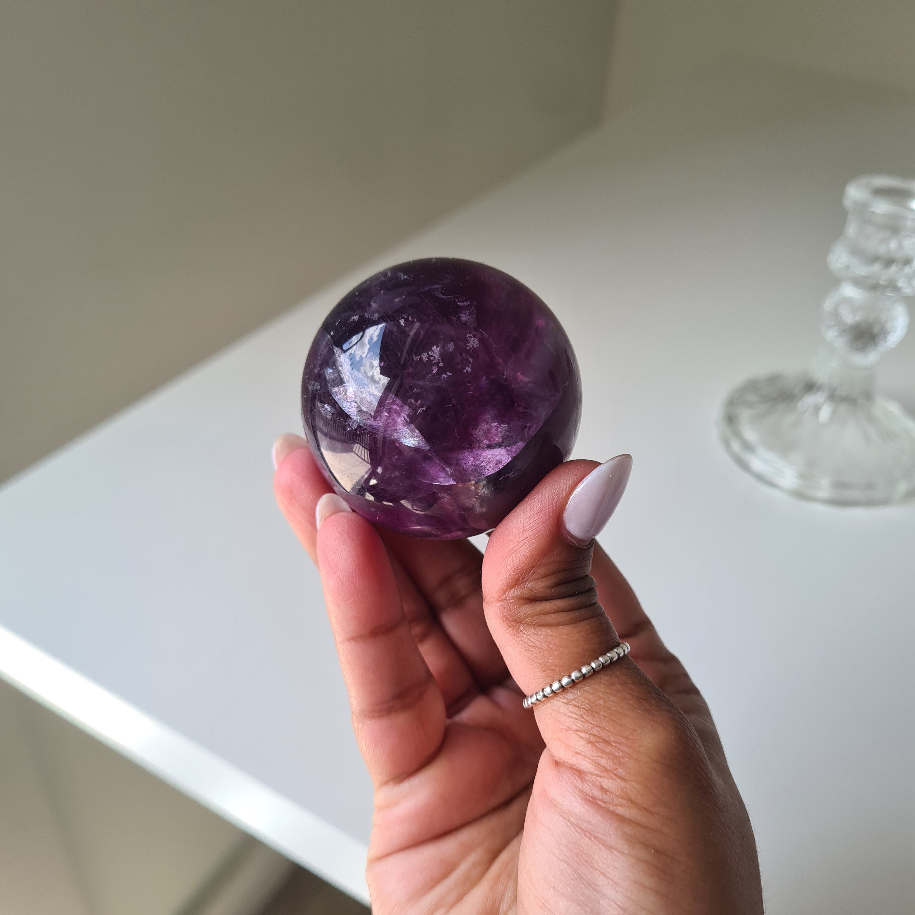Intergalactic Fluorite with stand | b | 4.7 cm