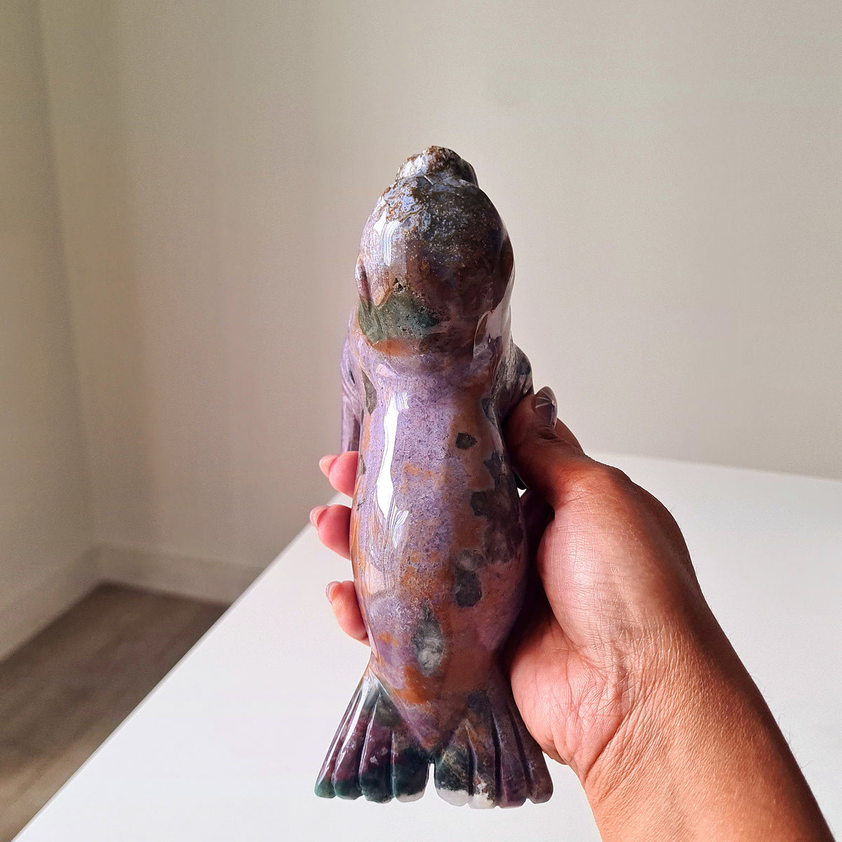 Ocean Jasper Seal Carving 🦭