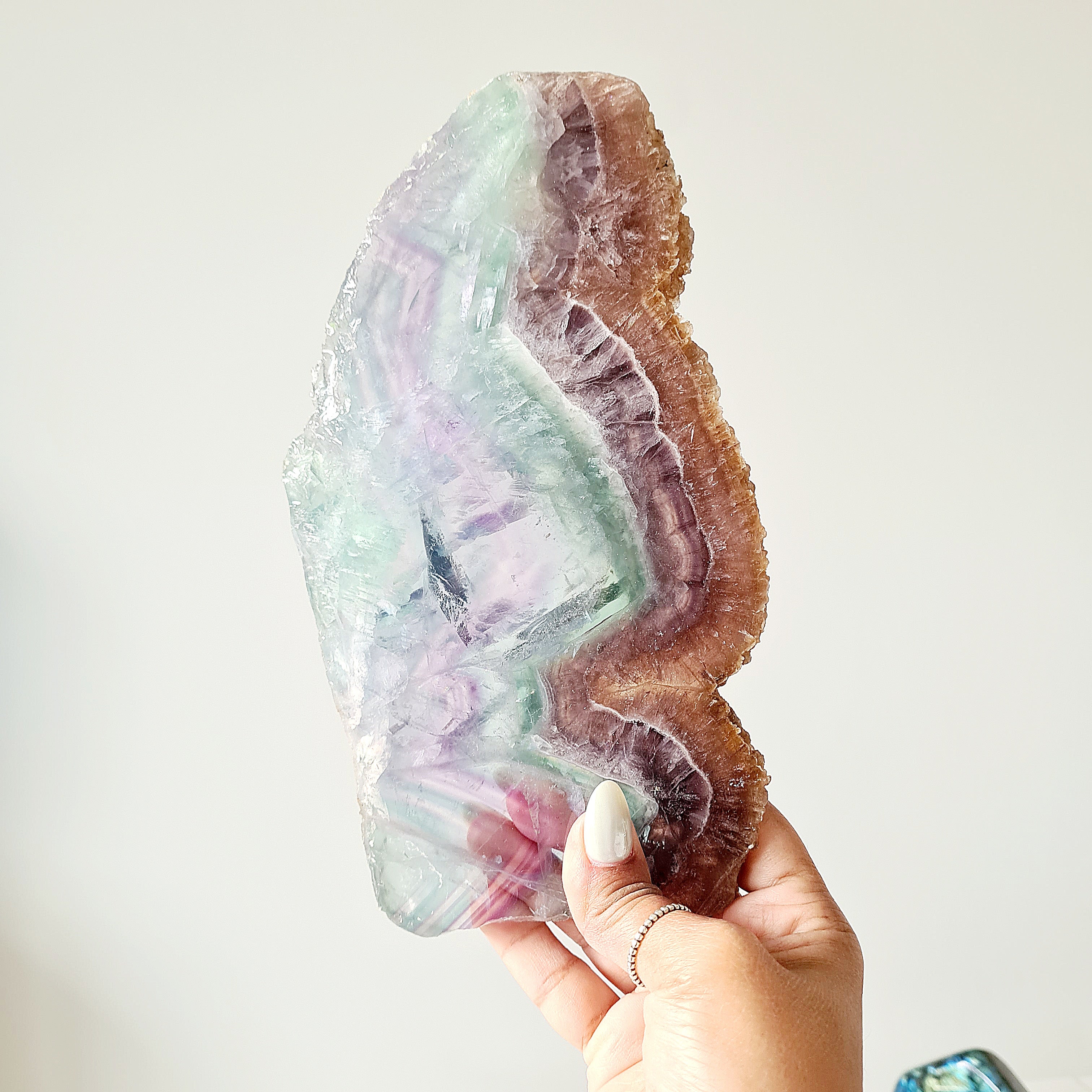Fluorite Dream Portal 🪞 with stand | 685 g