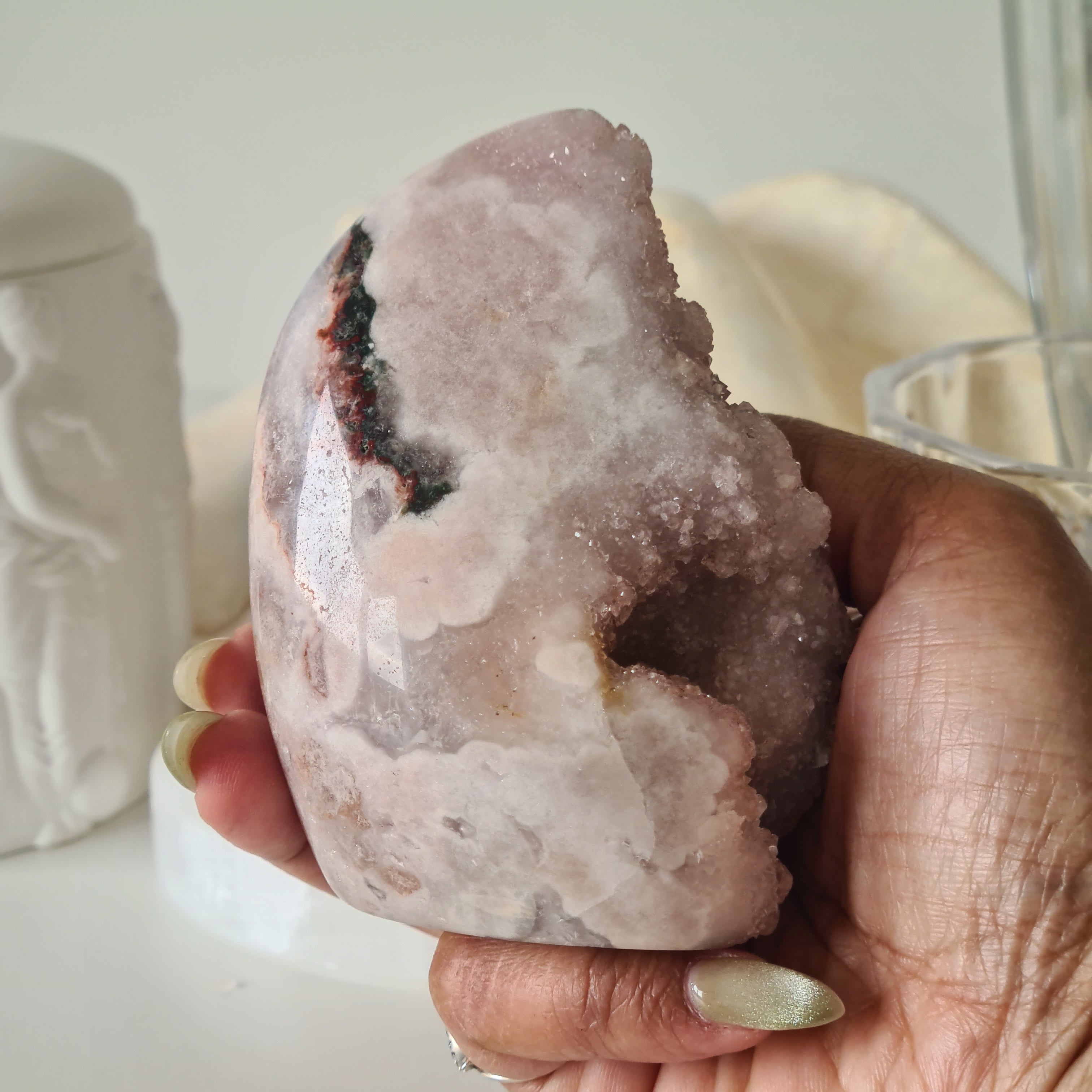Flower Agate Pink Amethyst | G | 350 g