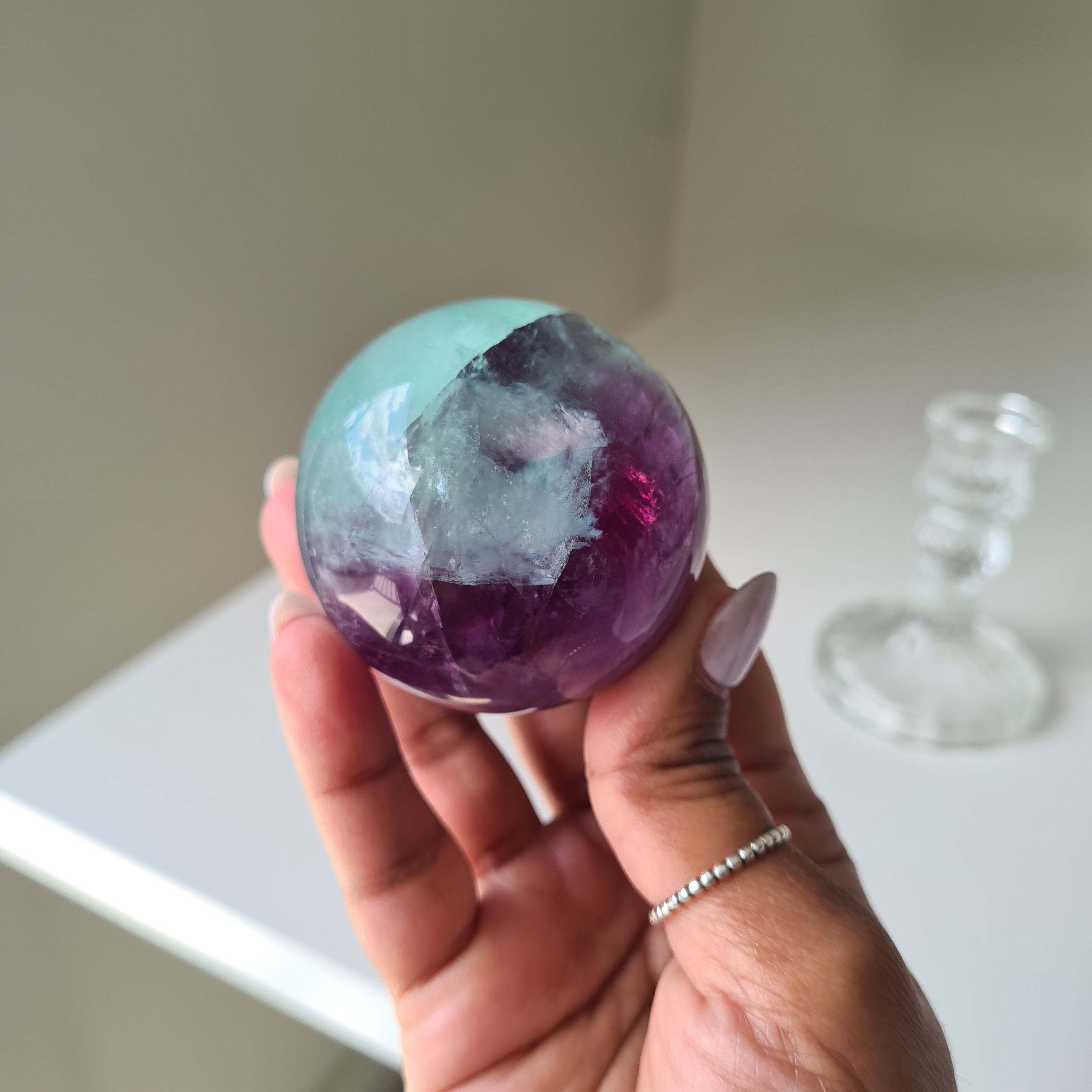 Intergalactic Fluorite with stand | d | 5 cm