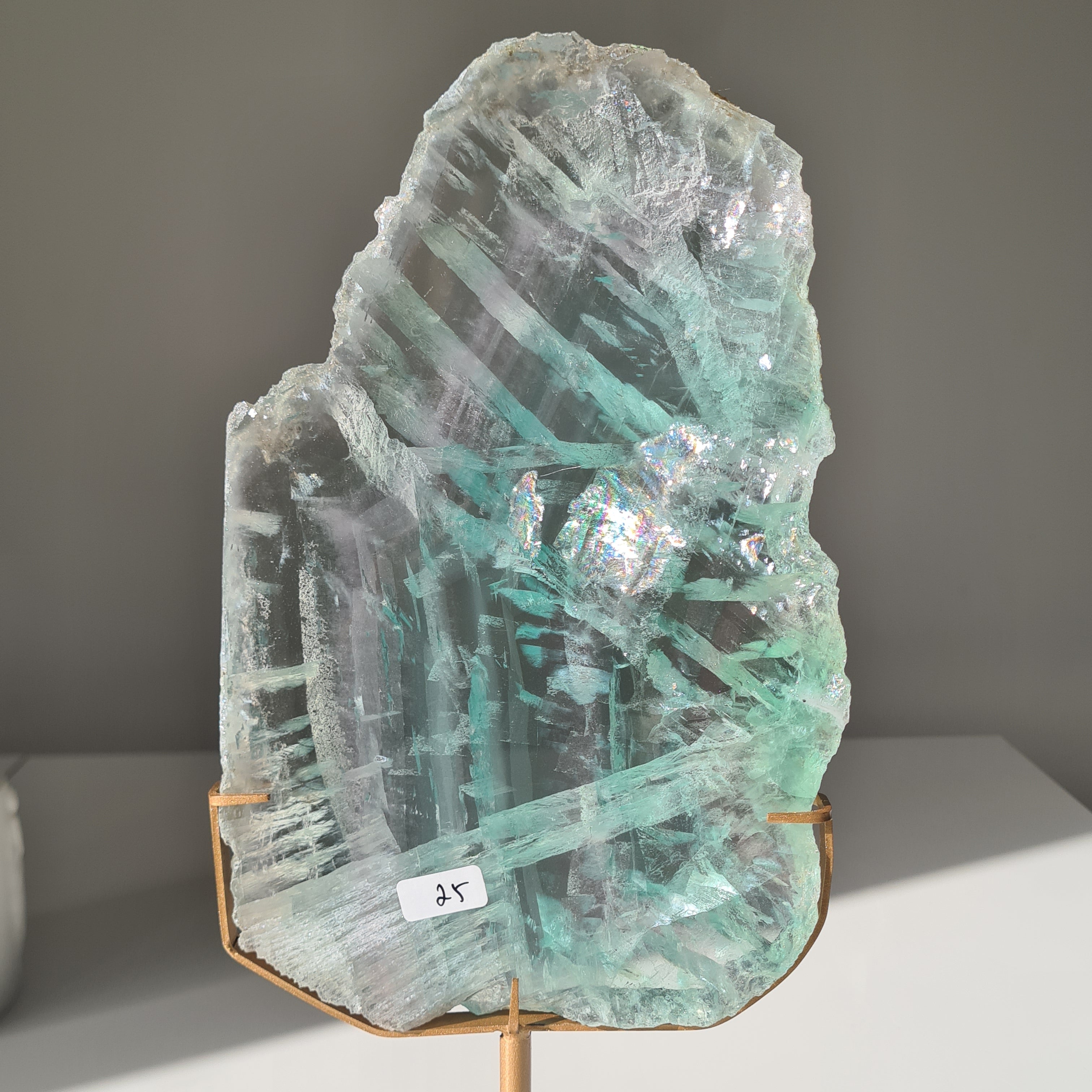Fluorite Dream Portal On Custom Stand | 33 cm tall with stand
