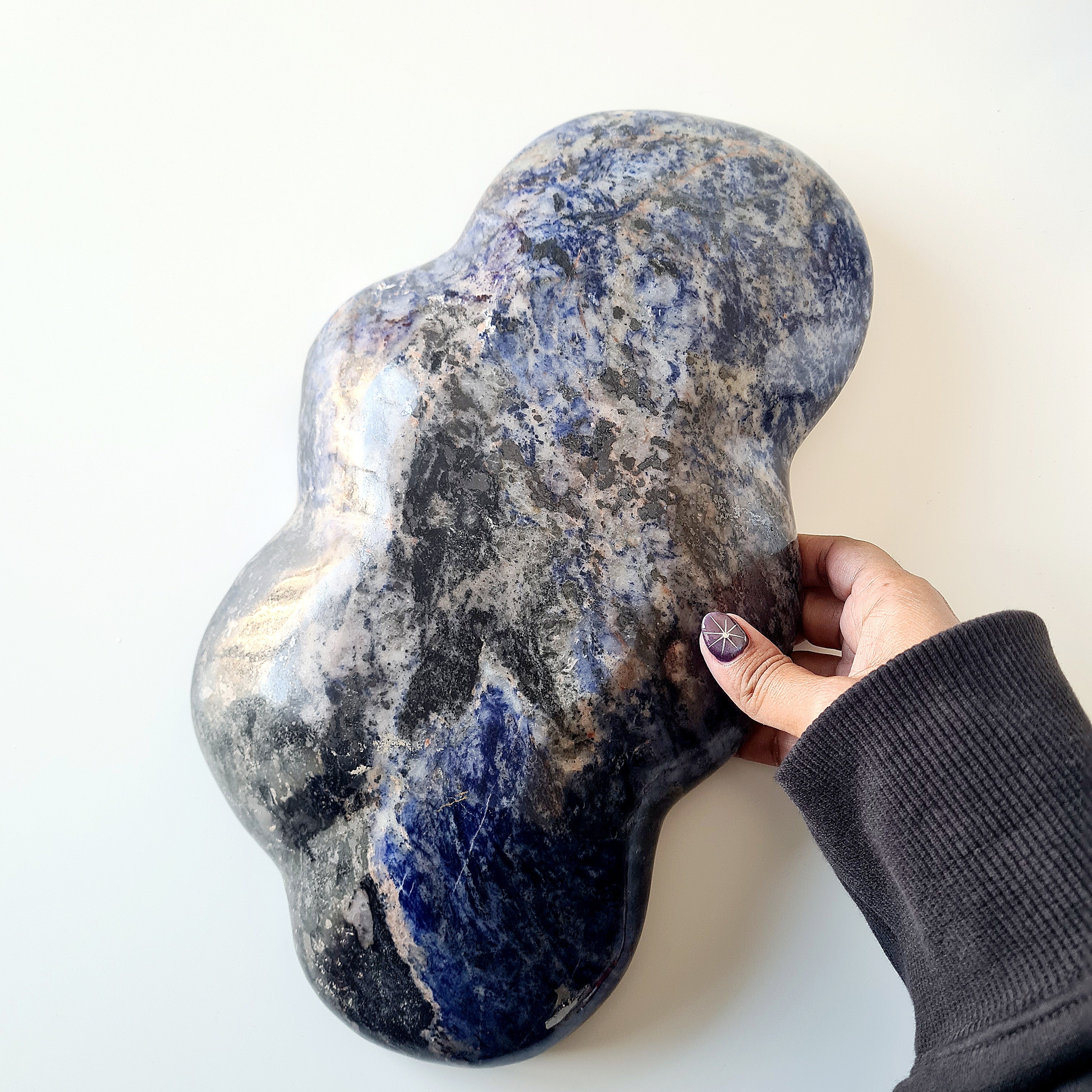 Sodalite Crystal Bowl | XL | Appx 30 cm