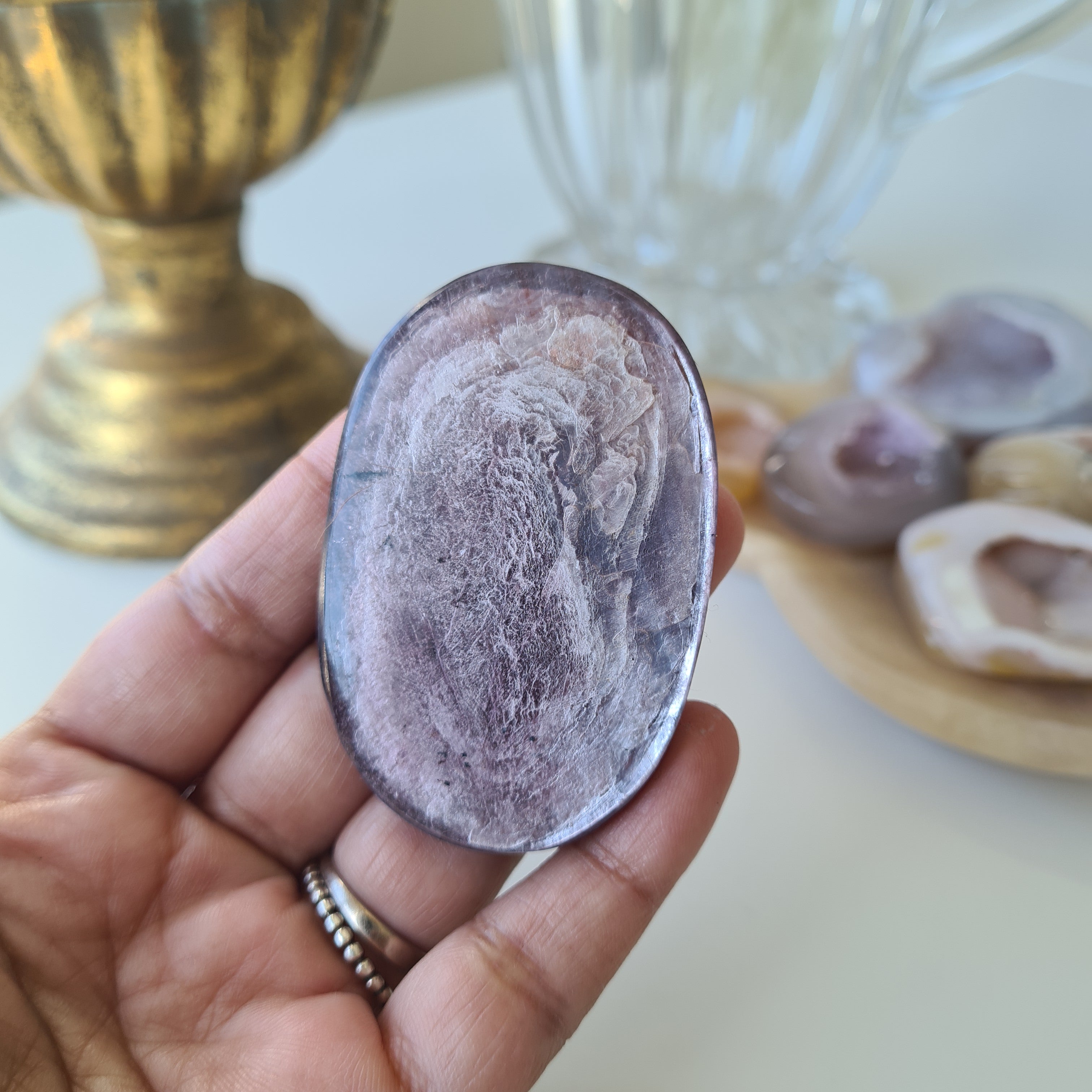 Lepidolite Palm