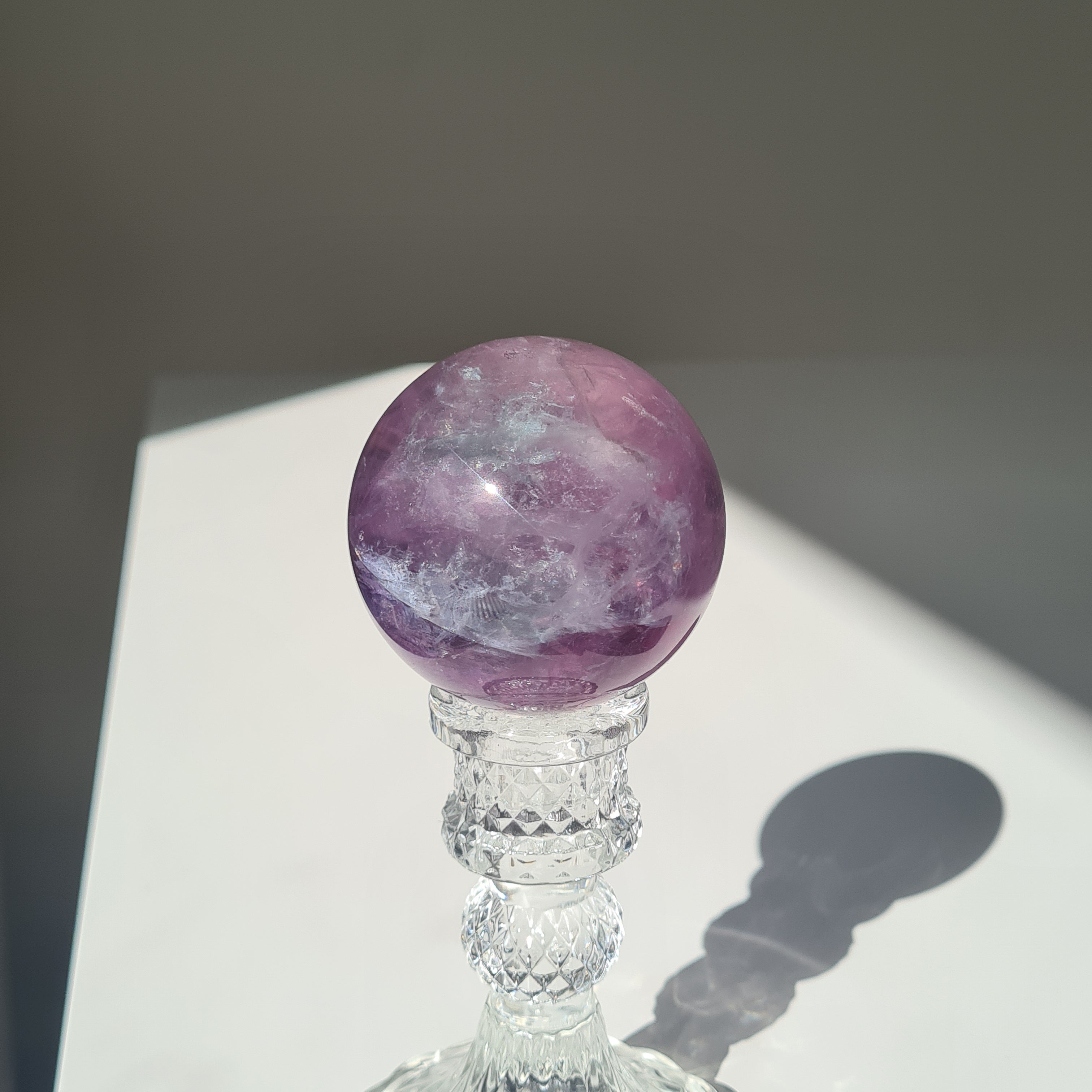 Intergalactic Fluorite with stand | G | 340 g | 5.9 cm