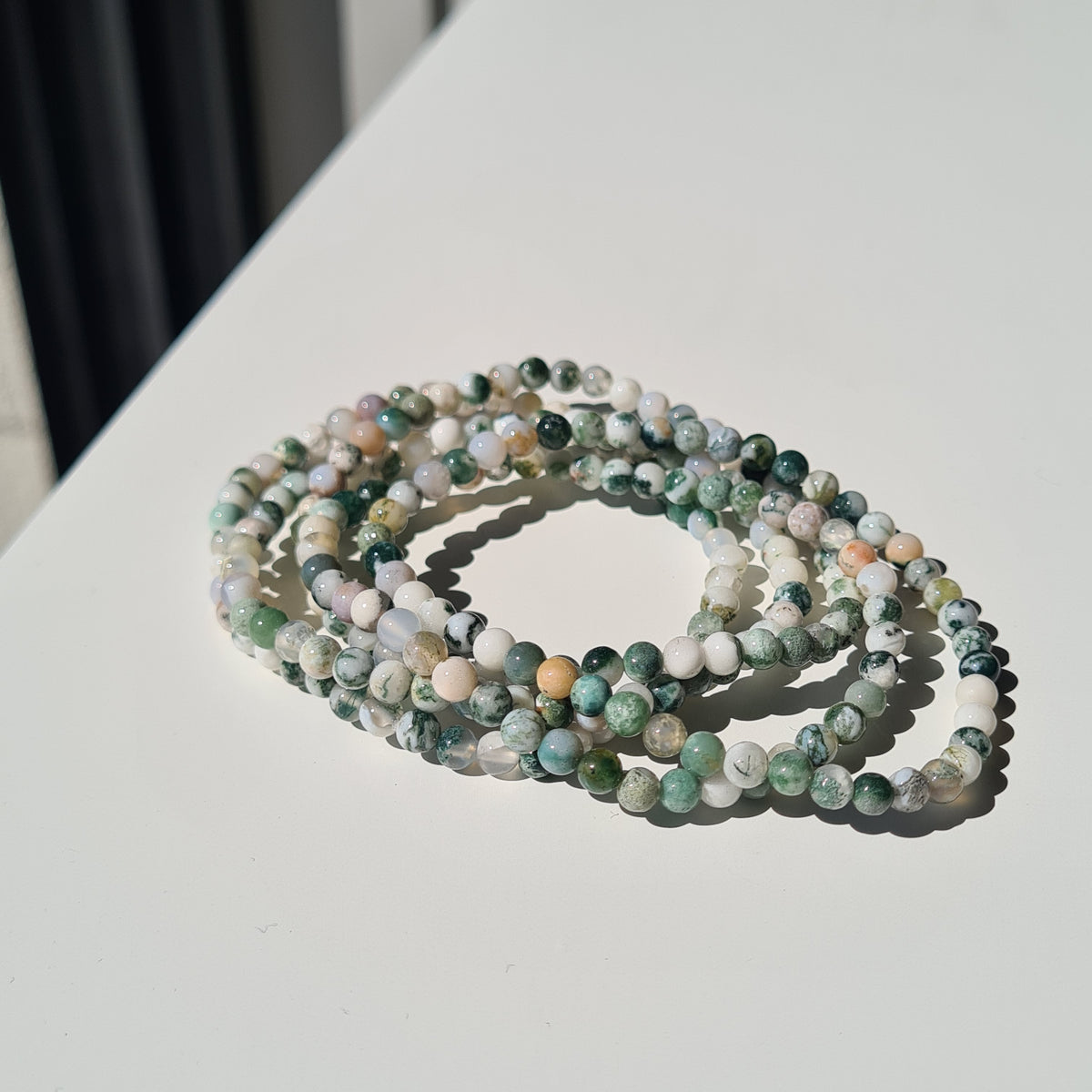 Tree agate crystal beaded Bracelet | 1 Piece