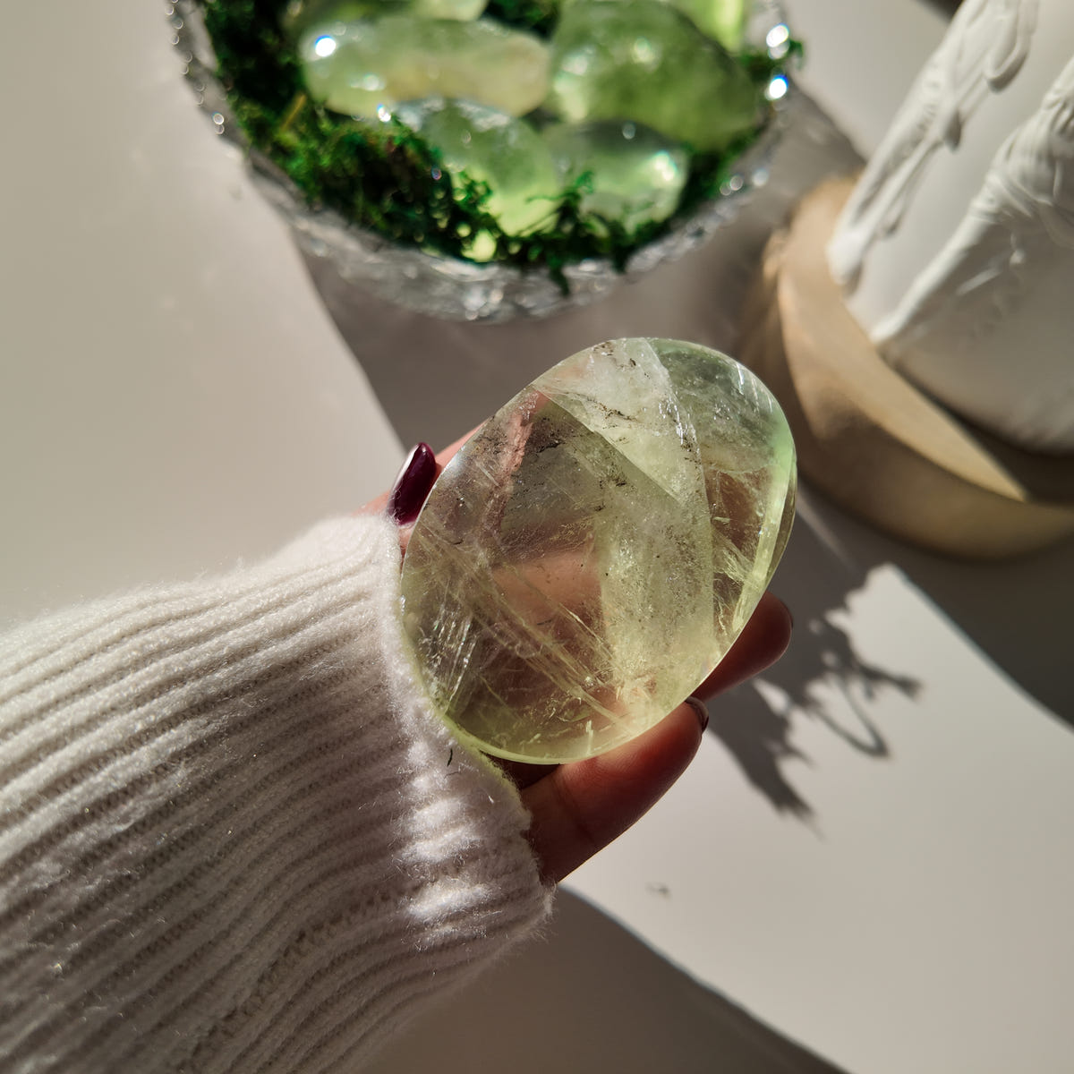 Green Fluorite Pocket Stone | G | 6.4 cm | Focus & Zen