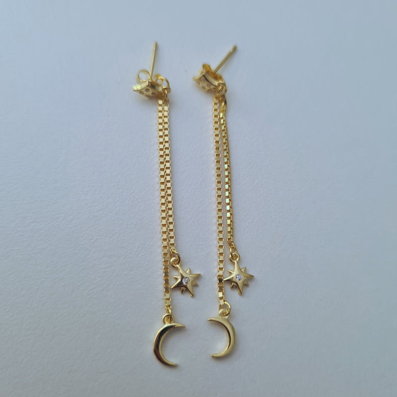Earrings ~ Star and Moon