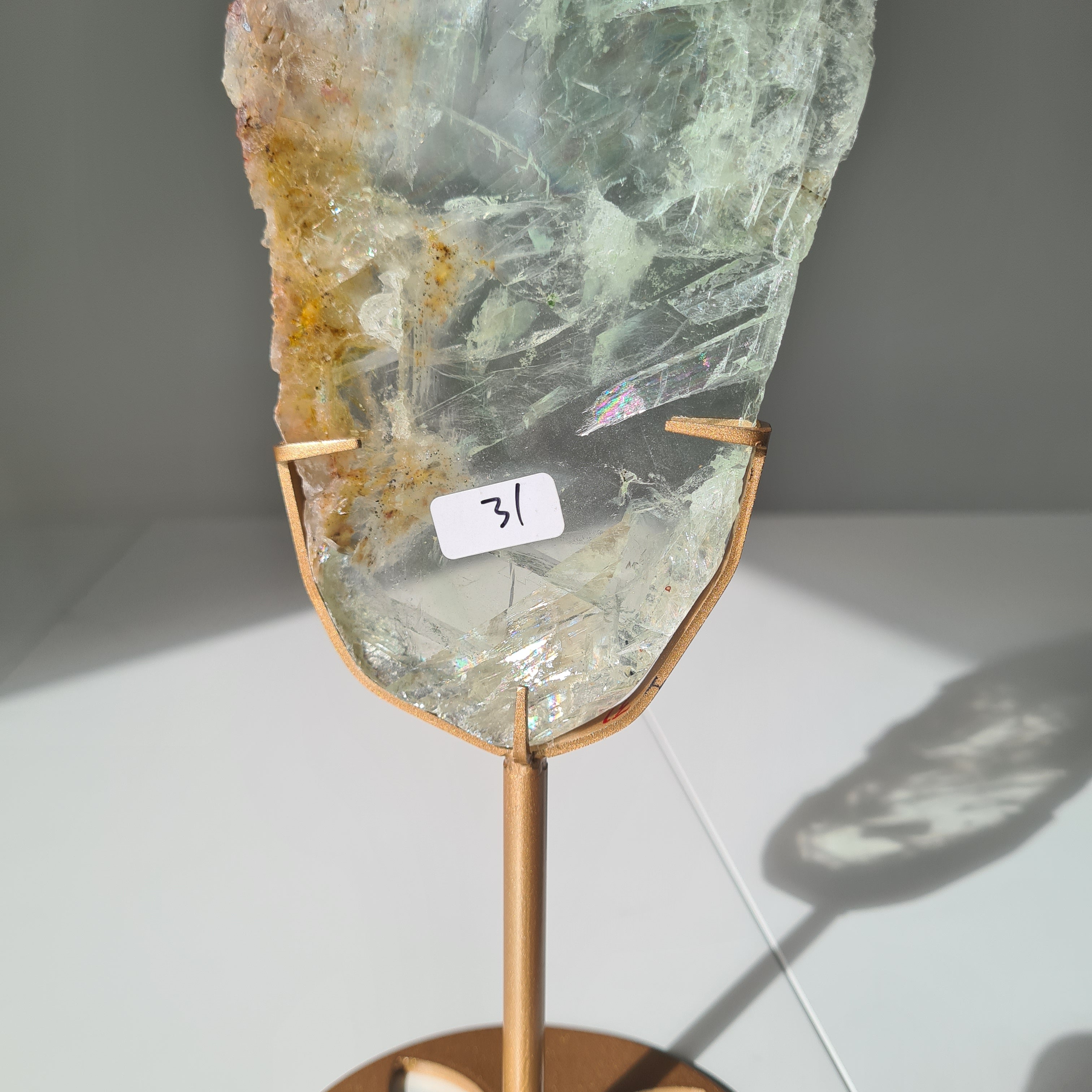 Frozen Lake of Dreams Fluorite Portal on Stand | 29.5 cm with stand