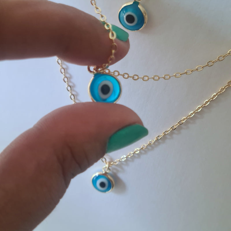 'Evil Eye' Necklace ~ Protection (Gold)