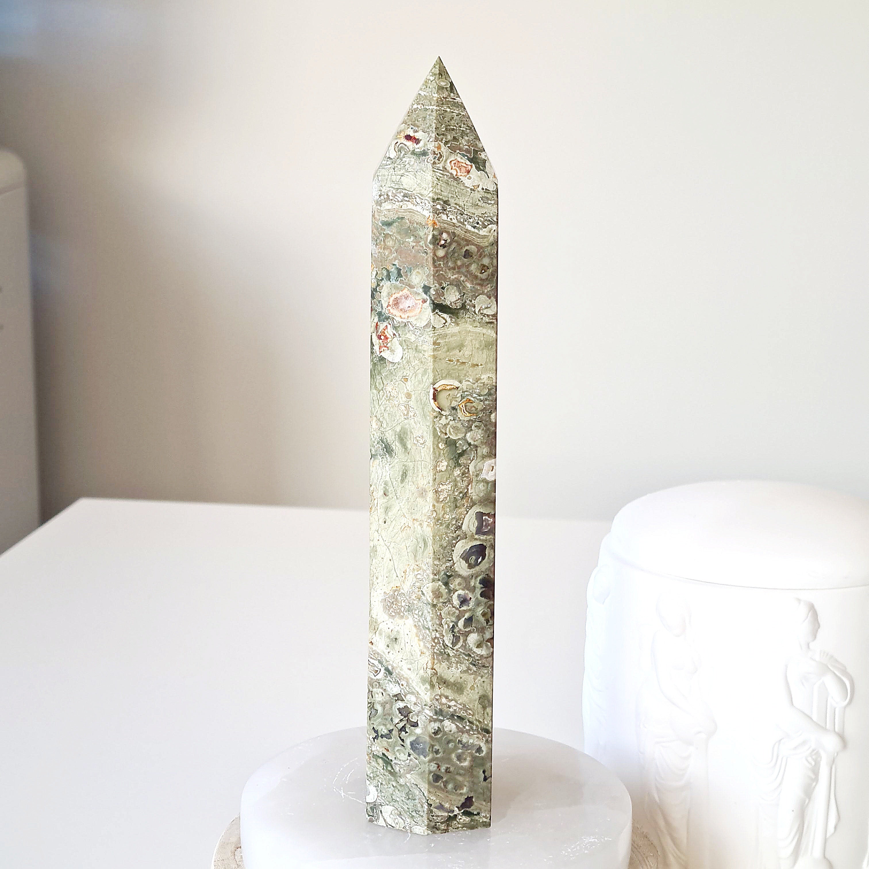 Rainforest Jasper | D | 19 cm | Uneven bottom