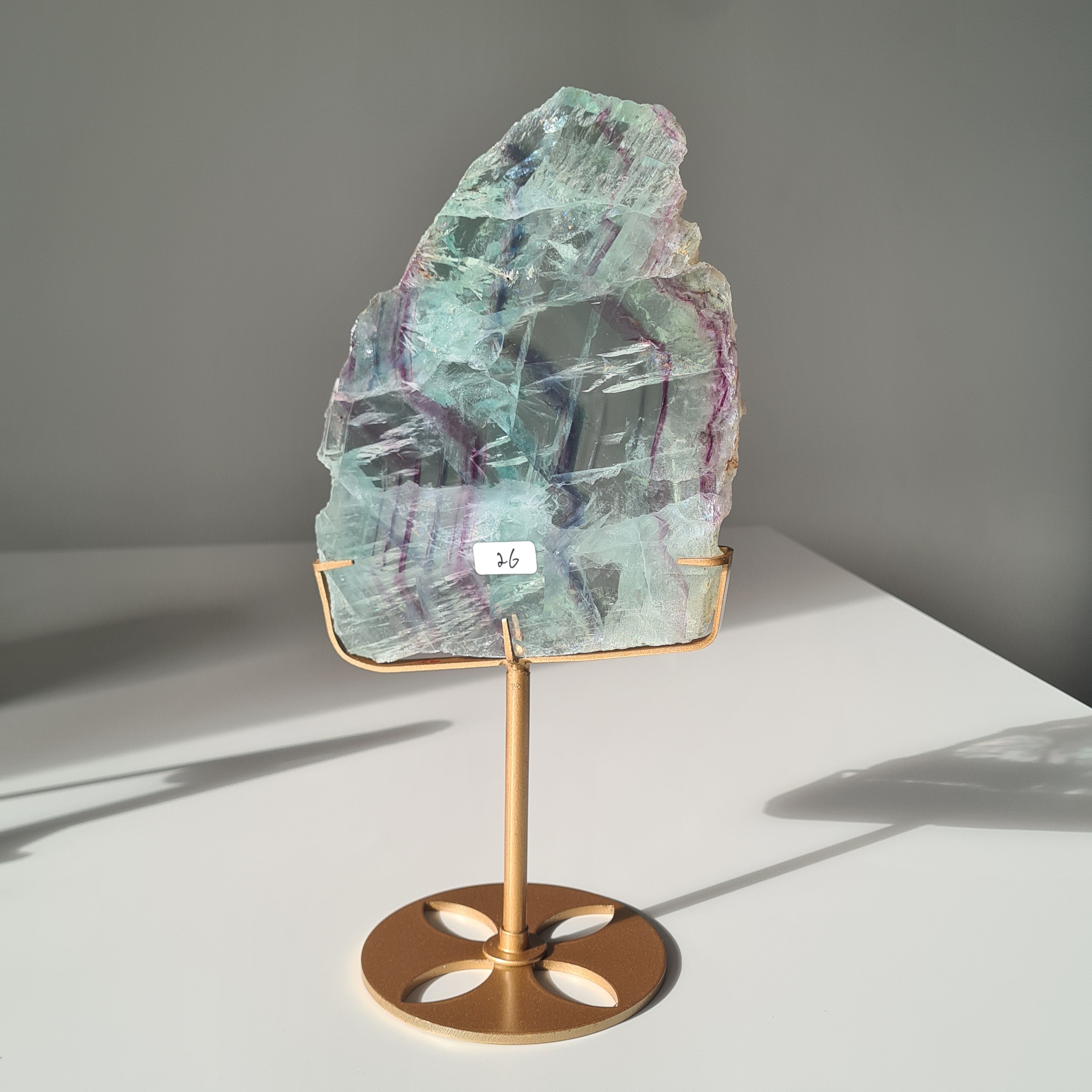 Fluorite Dream Portal On Custom Stand | 28 cm tall with stand