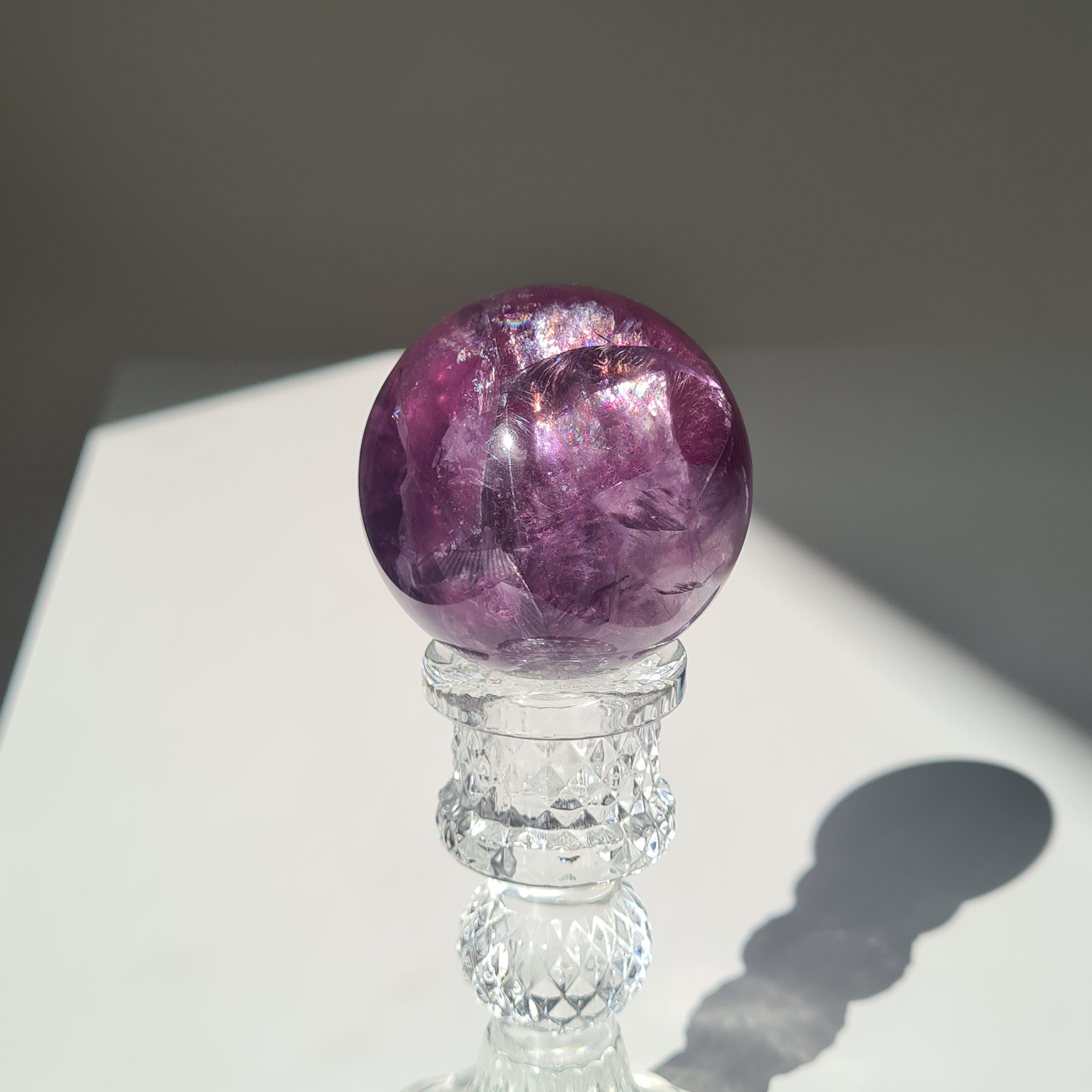 Intergalactic Fluorite with stand | H | 225g | 5.1 cm