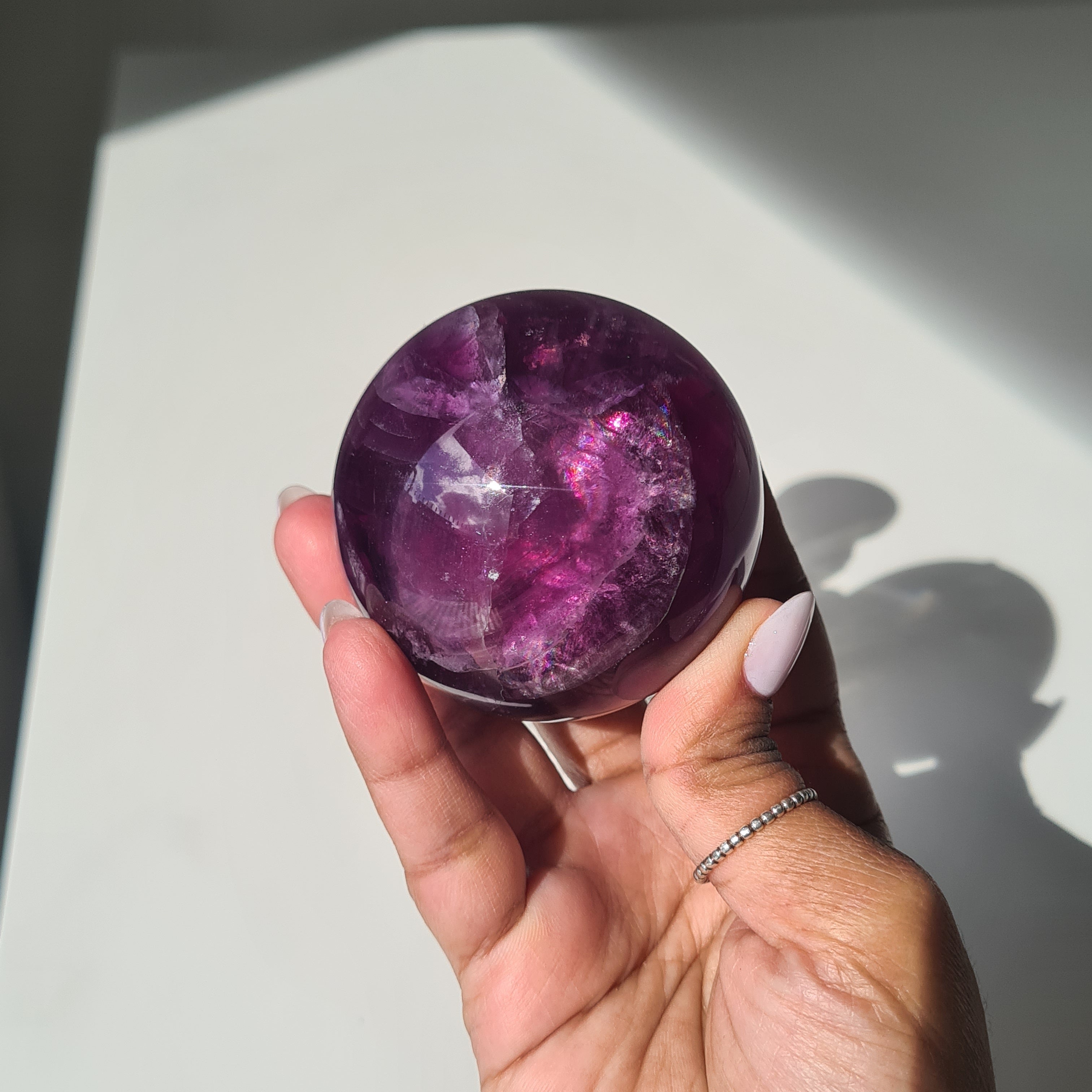 Intergalactic Fluorite with stand | B | 353 g | 5.9 cm